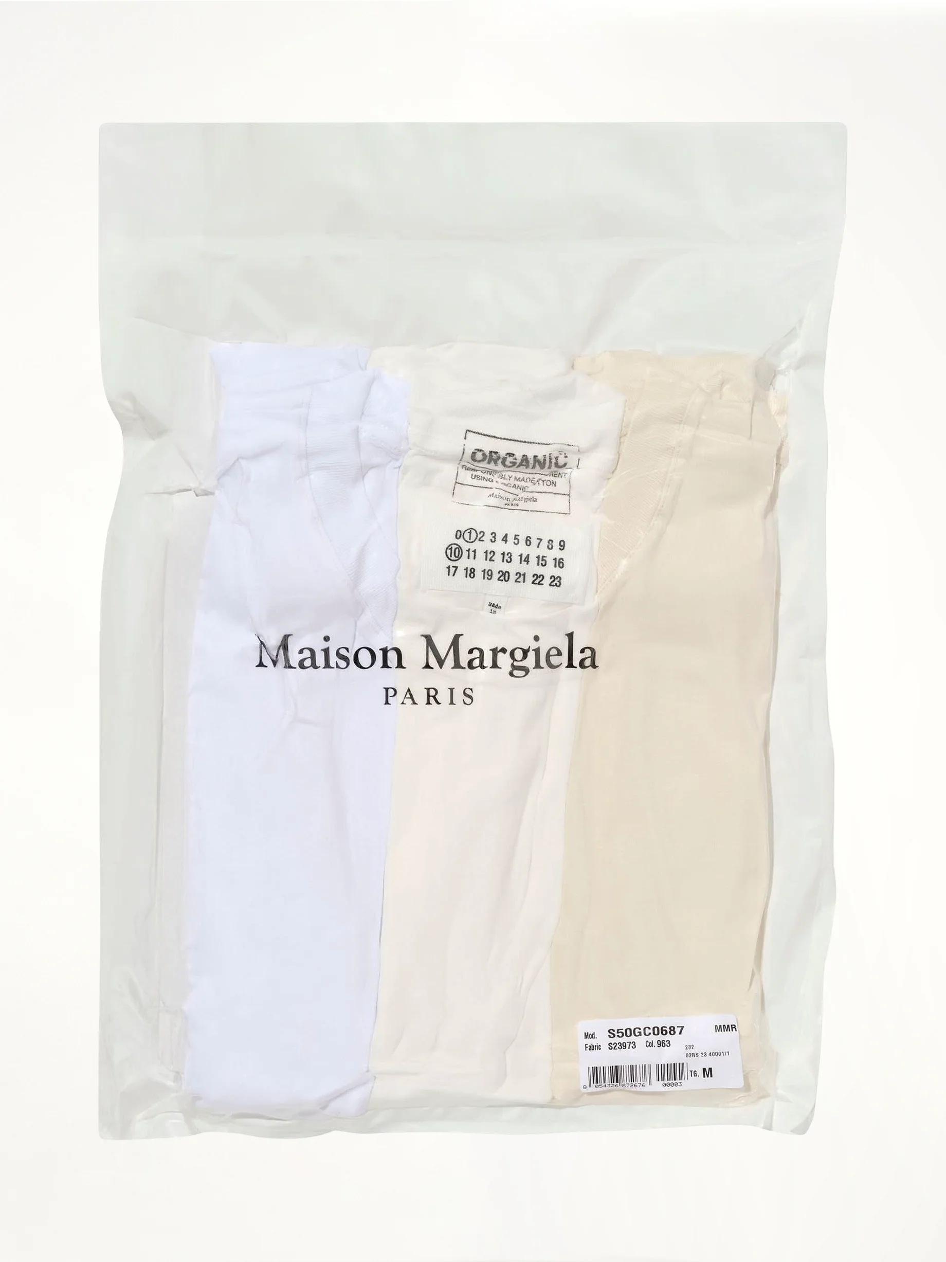 Organic Jersey 3 Pack T-Shirt in Grey/White/Cream - Image 4