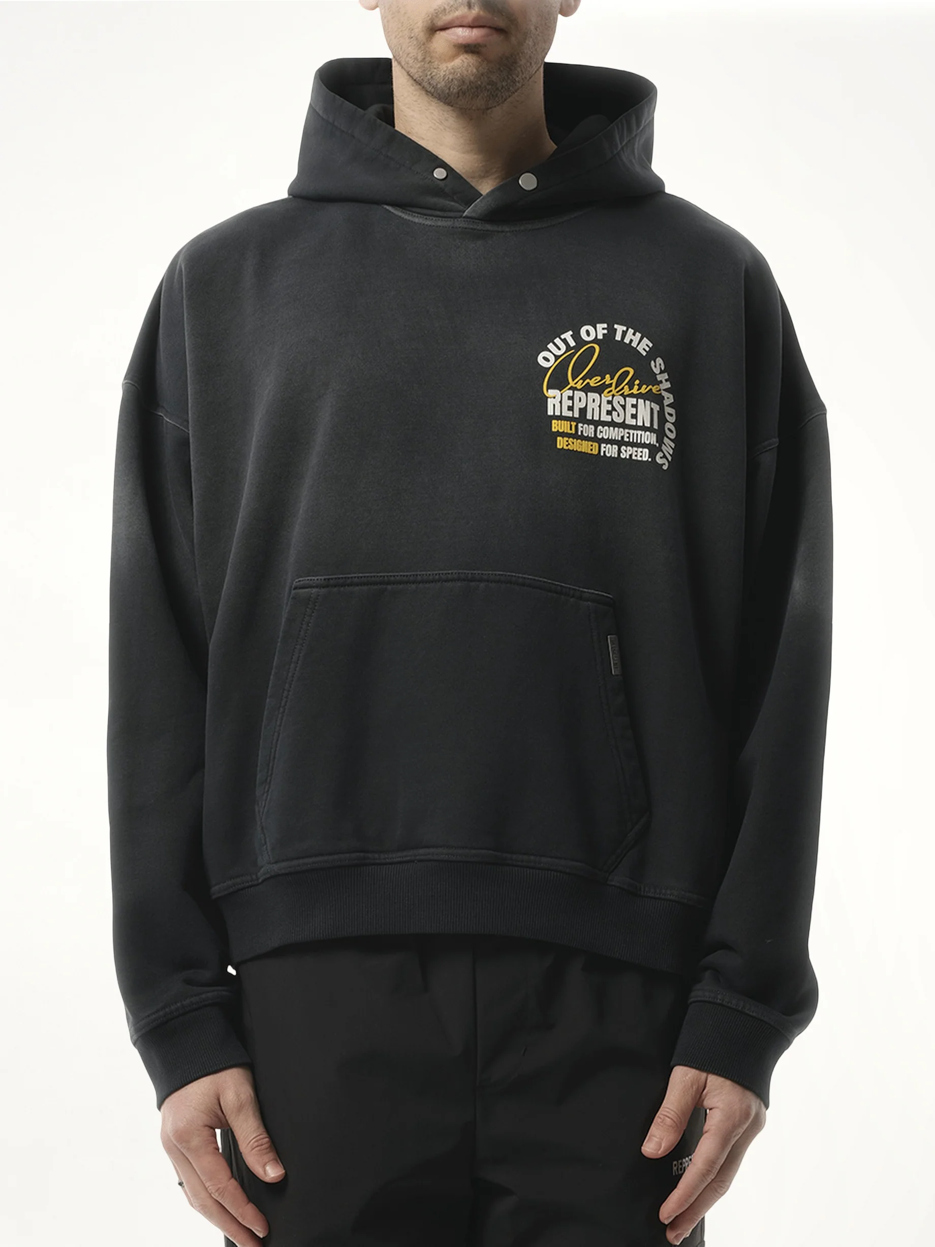 Out Of The Shadows Hoodie in Stained Black