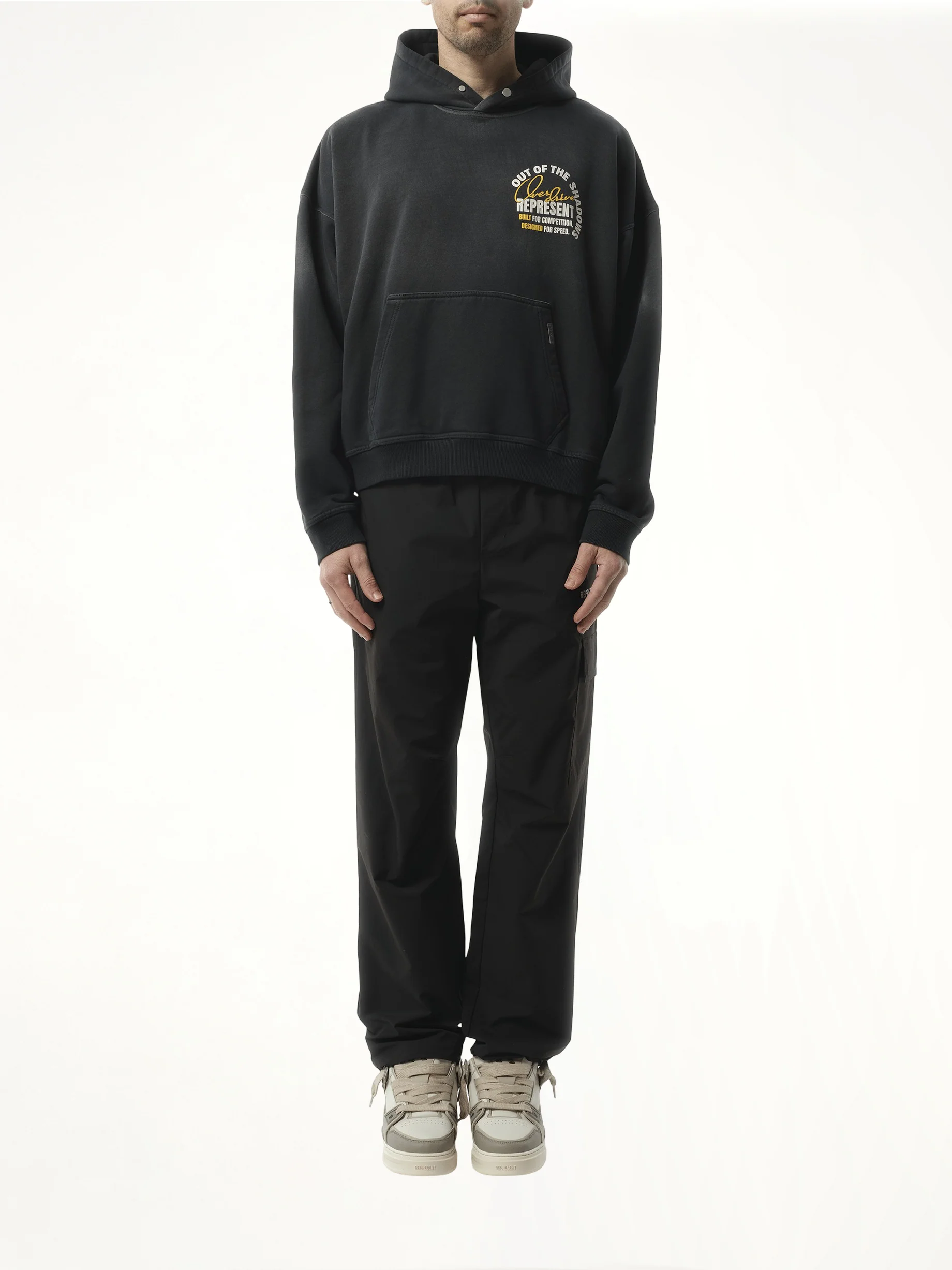 Out Of The Shadows Hoodie in Stained Black - Image 4