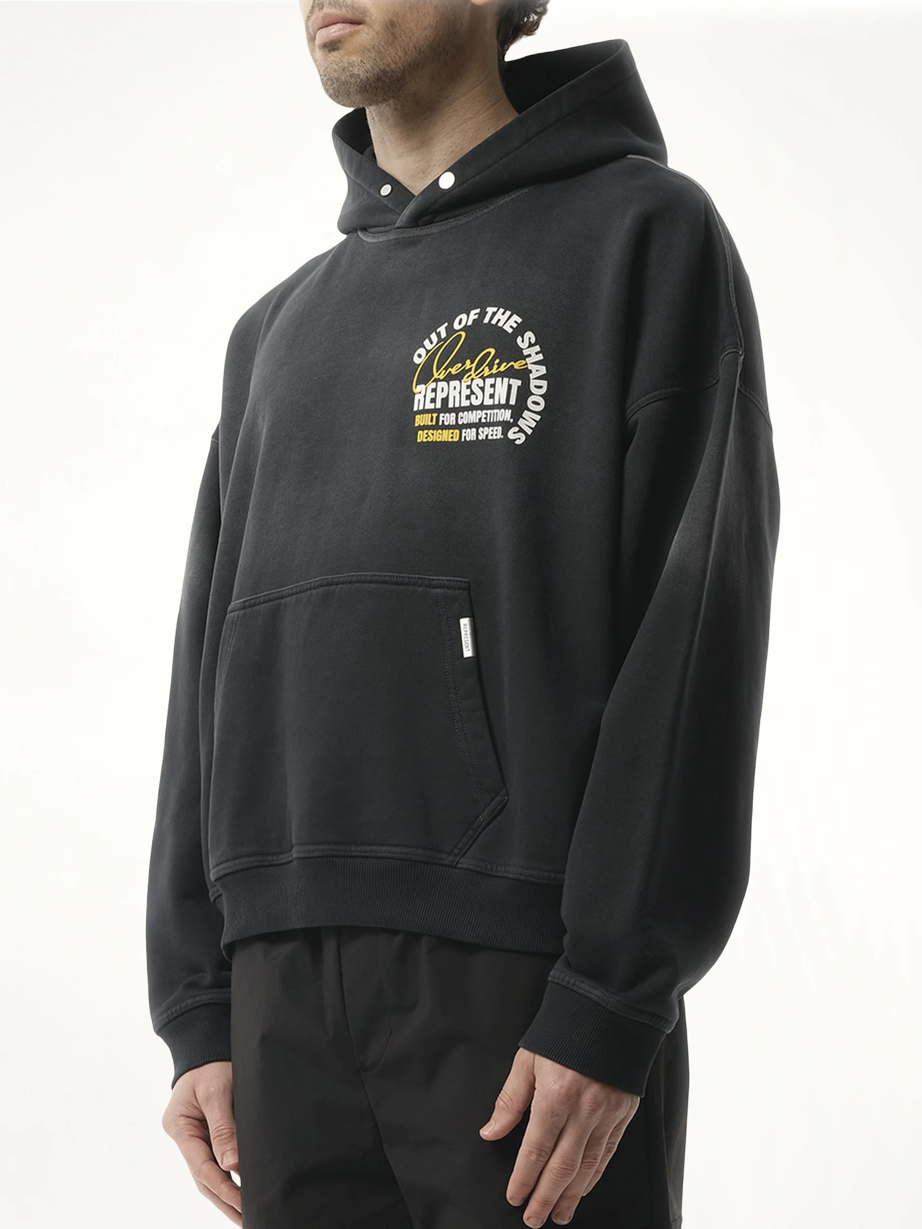 Out Of The Shadows Hoodie in Stained Black - Image 5
