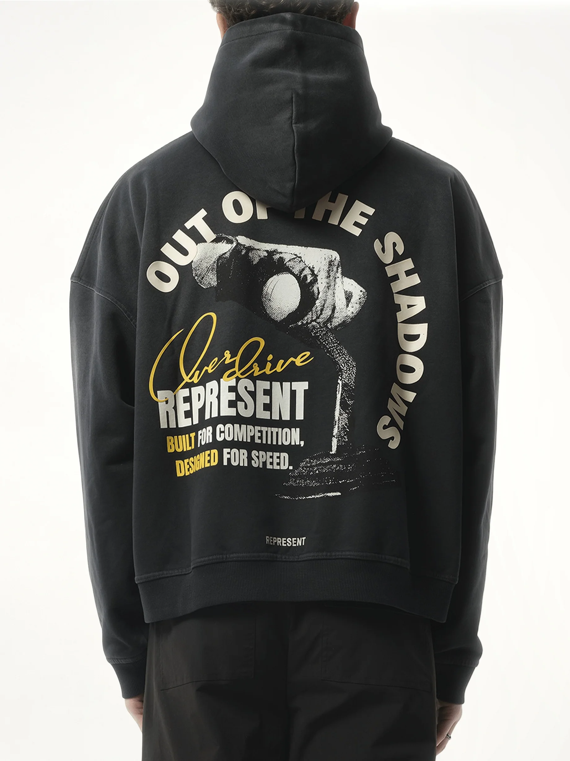 Out Of The Shadows Hoodie in Stained Black - Image 6
