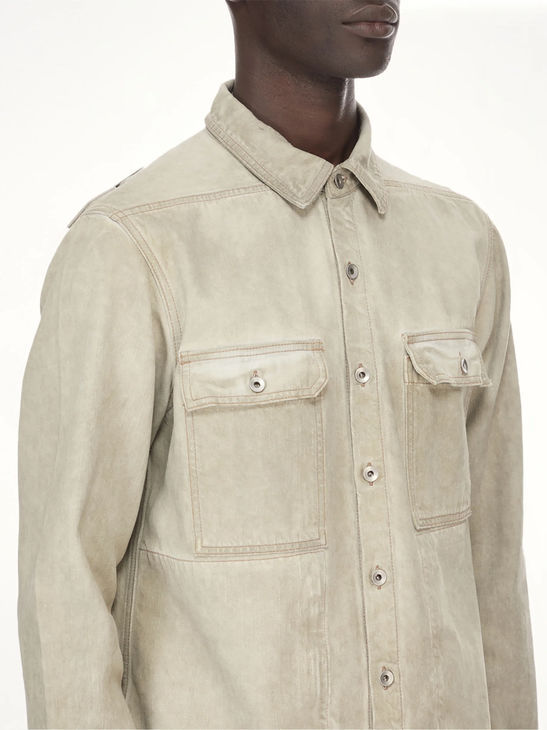 Outershirt in Sand - Image 9