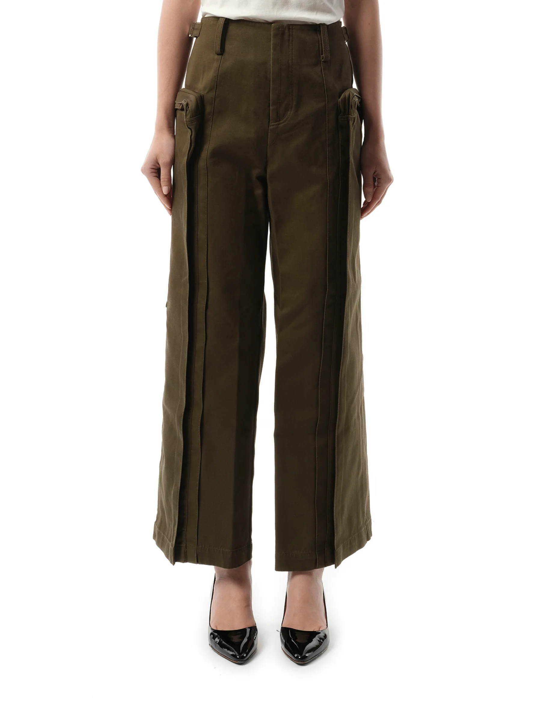 Oversized Cargo Pants in Olive
