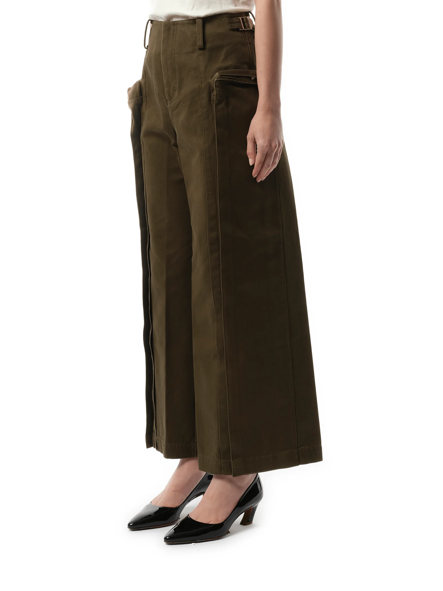 Oversized Cargo Pants in Olive - Image 5
