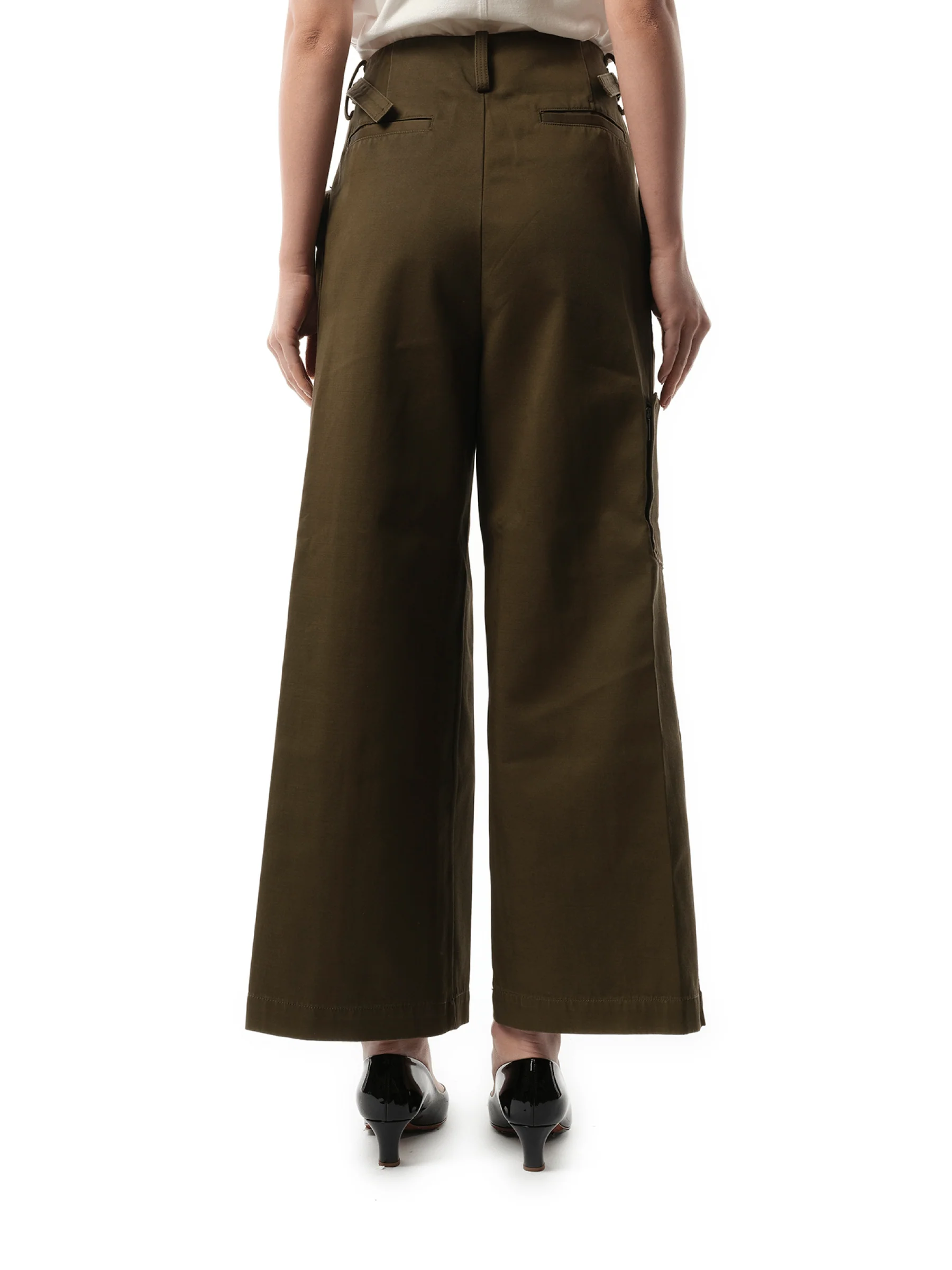 Oversized Cargo Pants in Olive - Image 6