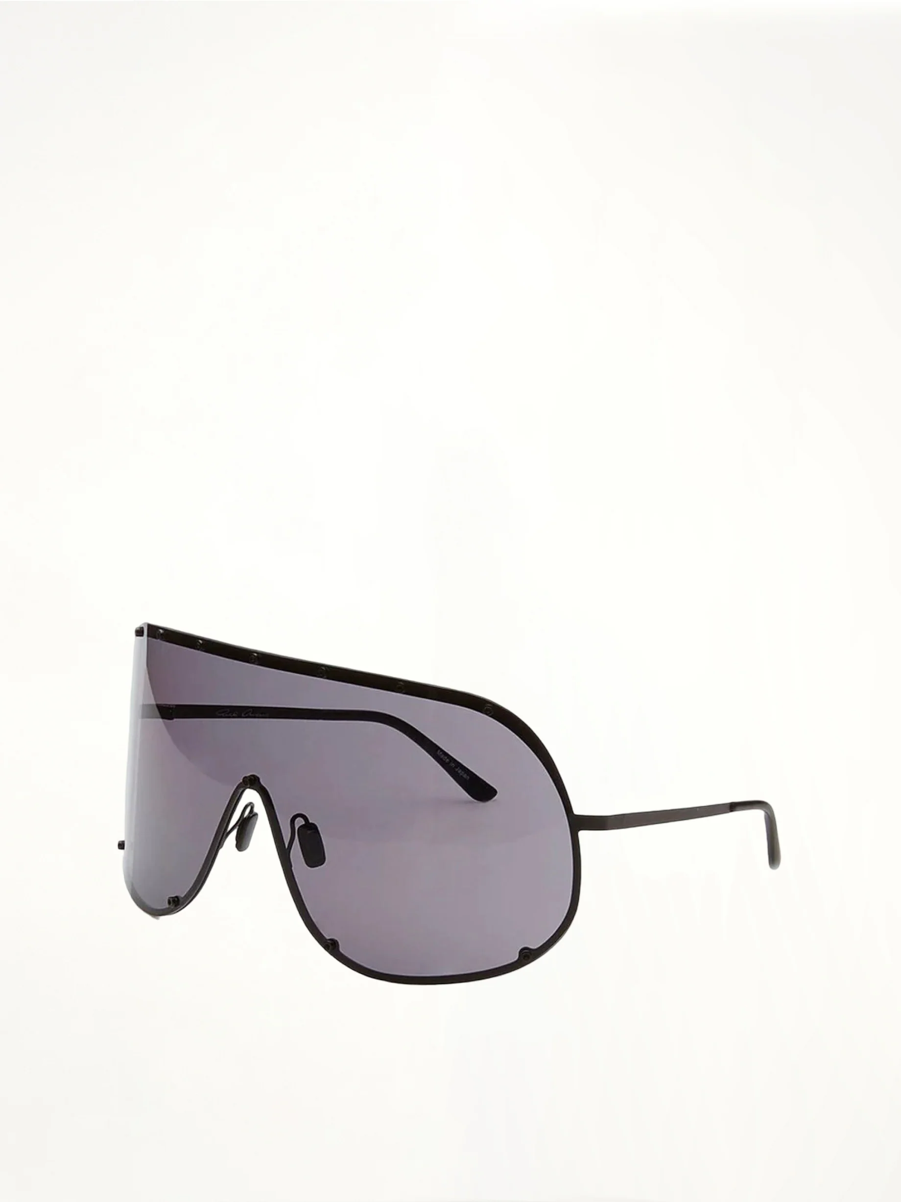 Oversized Shield Sunglasses in Black