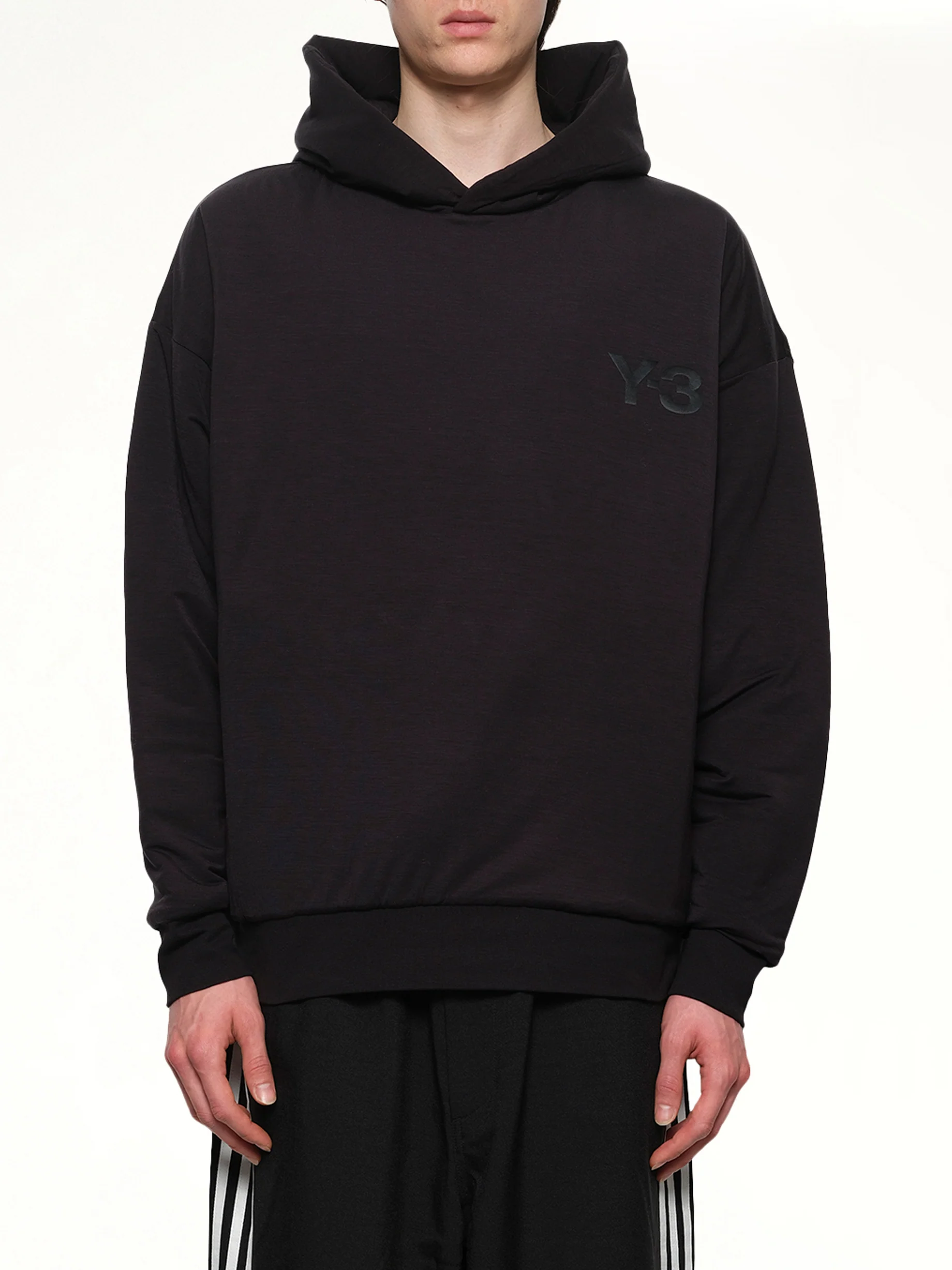 Padded Hoodie in Black
