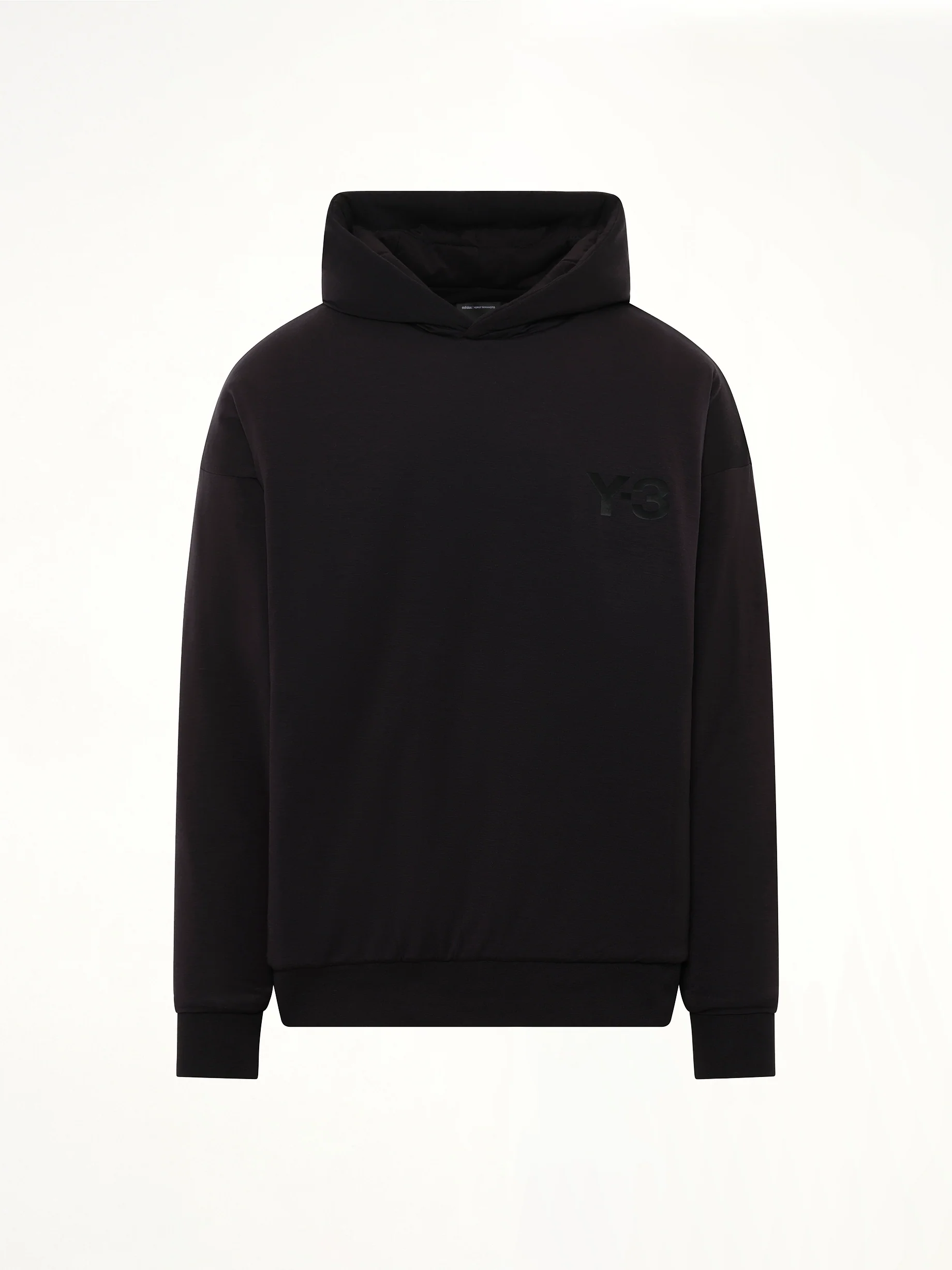Padded Hoodie in Black - Image 2