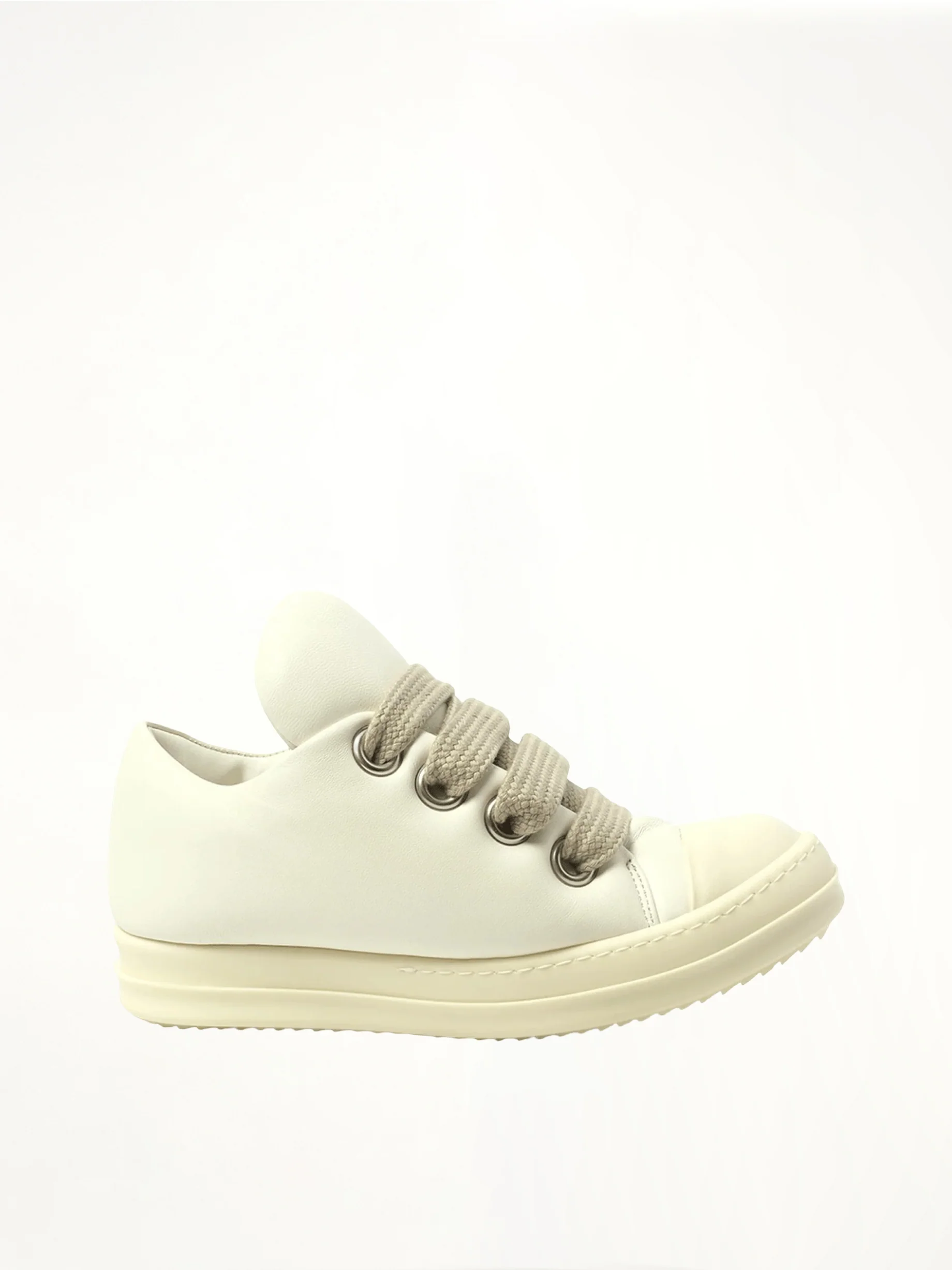 Padded Jumbolace Low Sneaks in Milk/Milk/Milk