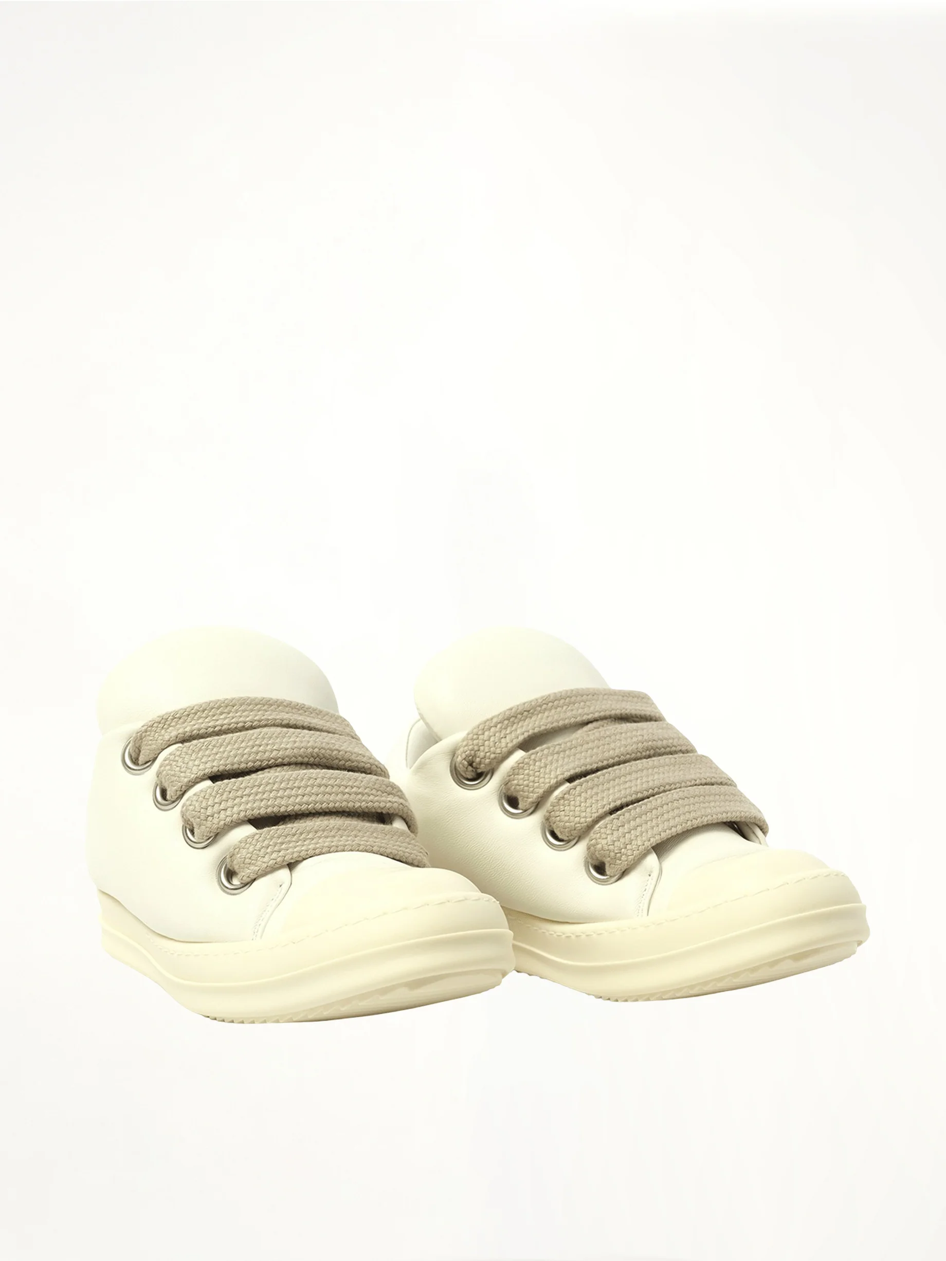 Padded Jumbolace Low Sneaks in Milk/Milk/Milk - Image 2