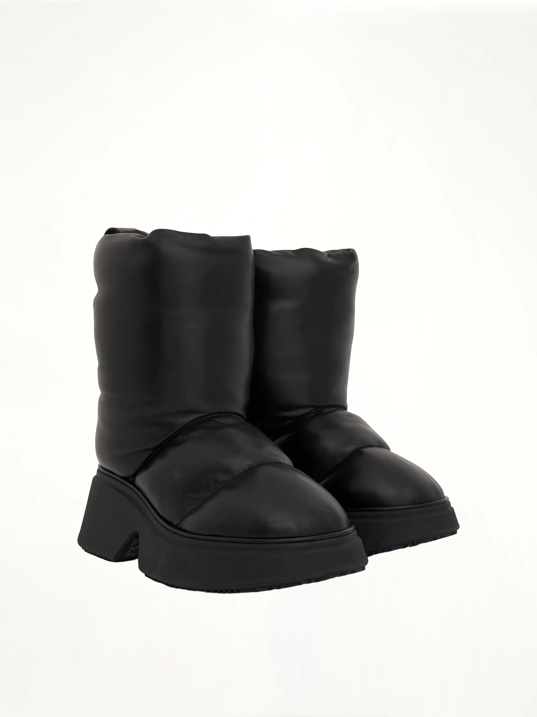 Padded Low Boot in Black - Image 2