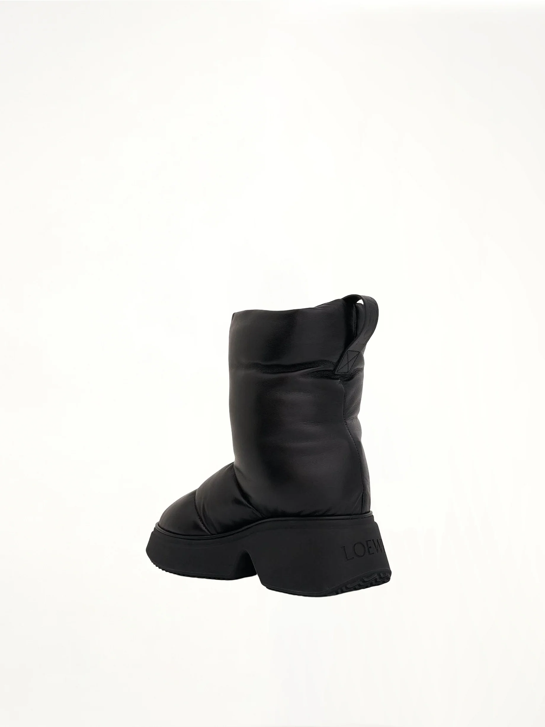 Padded Low Boot in Black - Image 3