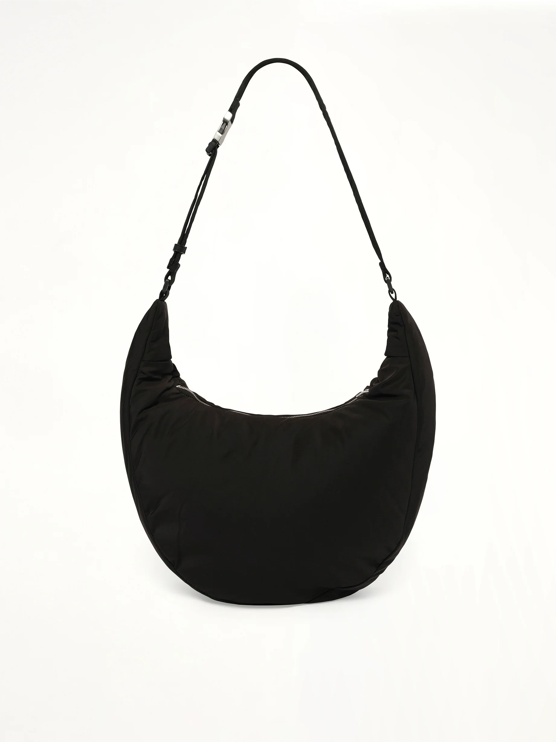 Padded Sling Bag in Black - Image 3