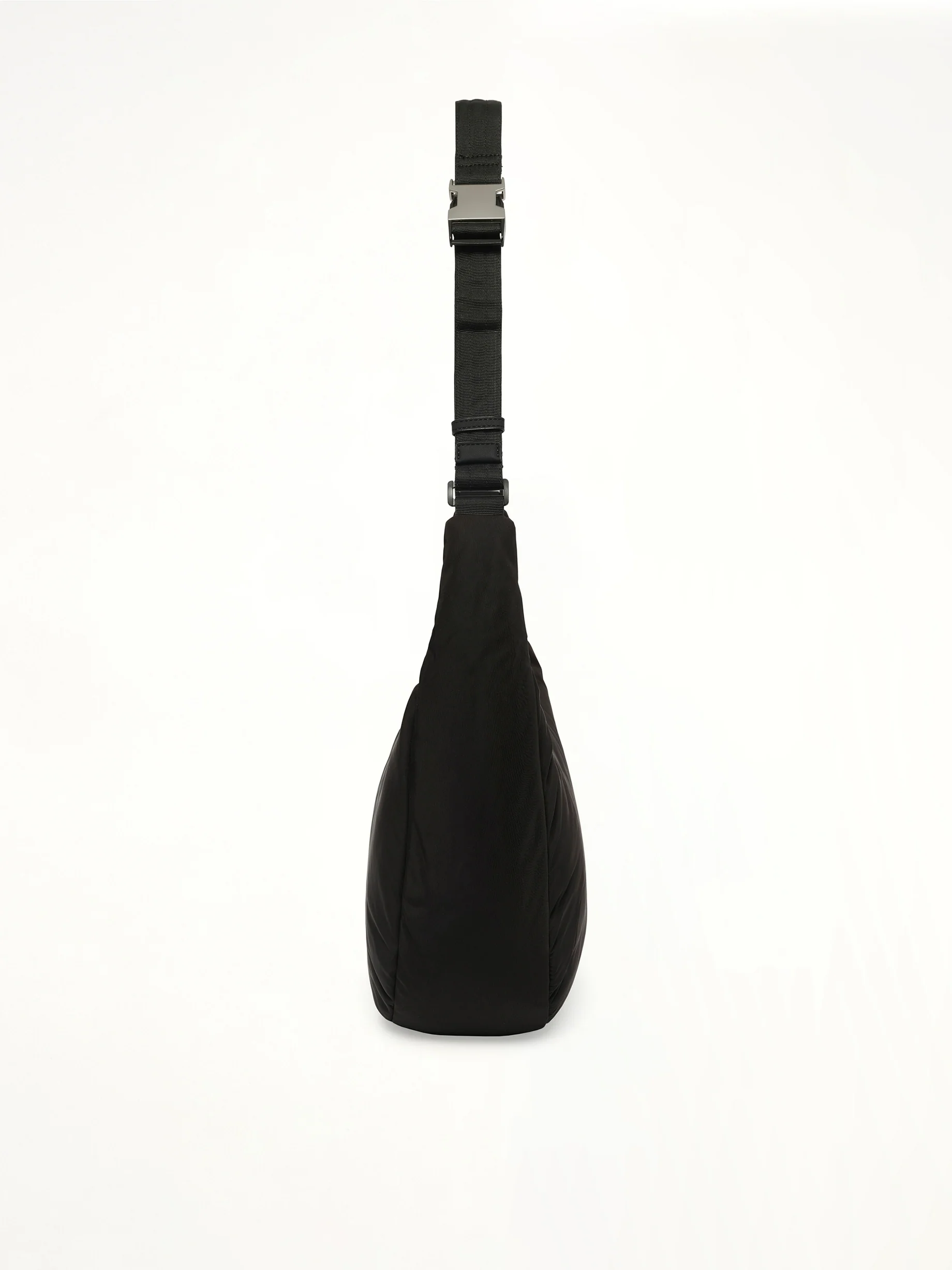 Padded Sling Bag in Black - Image 4