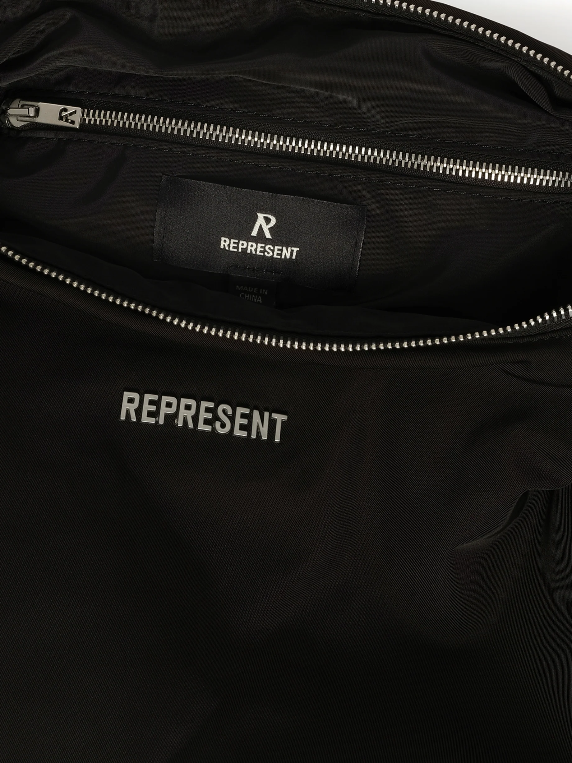 Padded Sling Bag in Black - Image 5