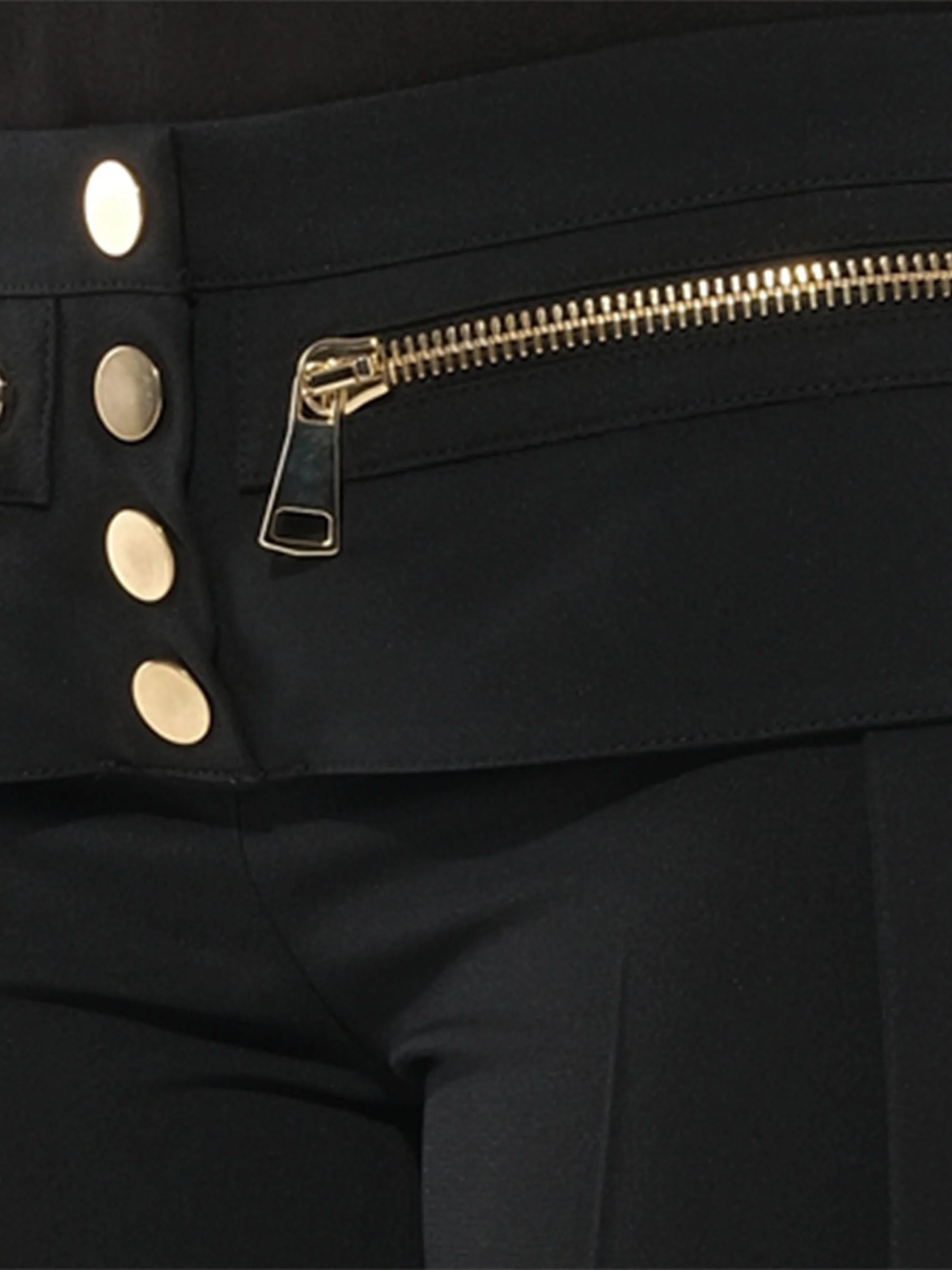 Wait Zip Pants in Black - Image 2