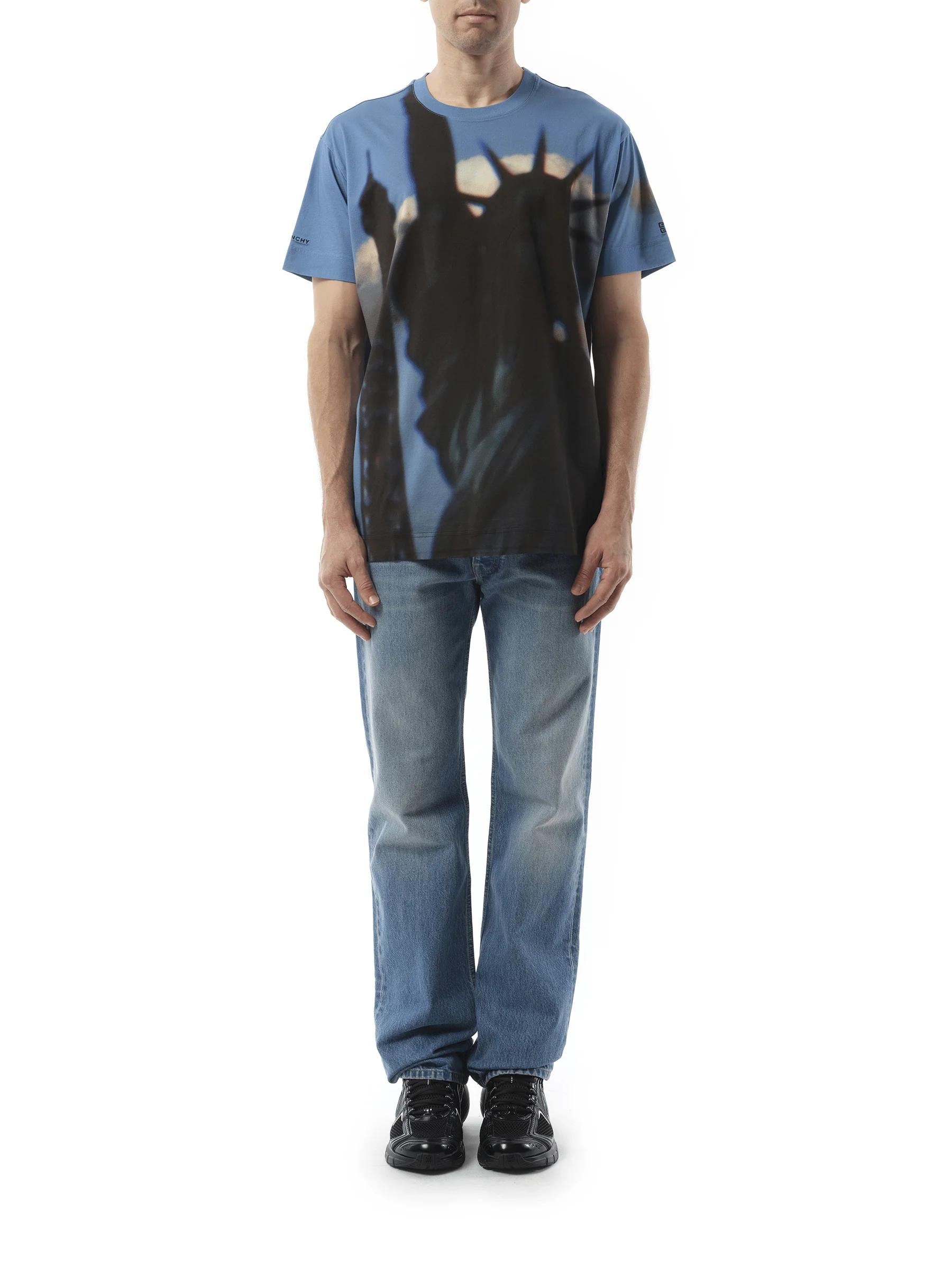 Paris NY All Over T-Shirt in Multicolour - Image 4
