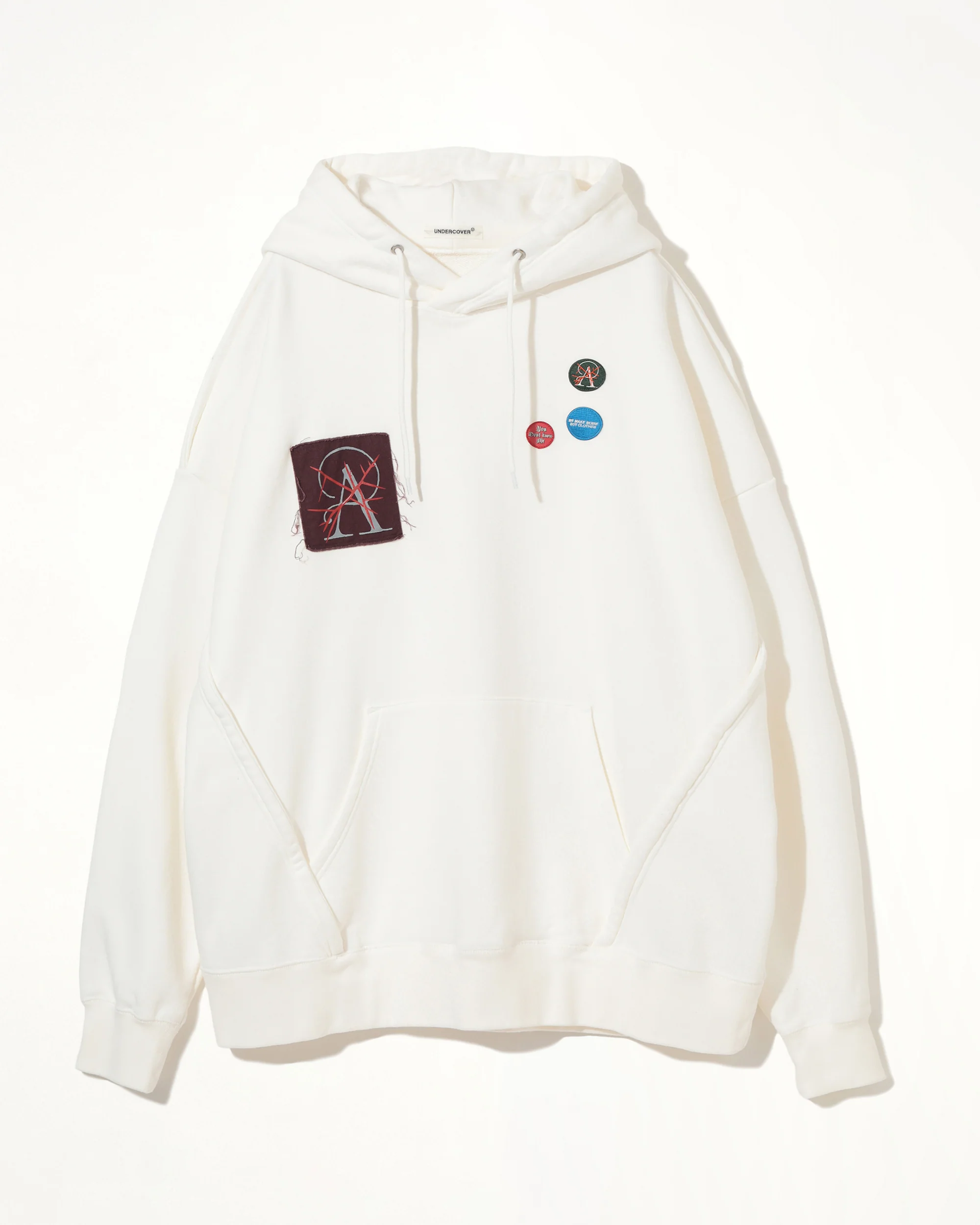 Patches Hoodie in White - Image 2