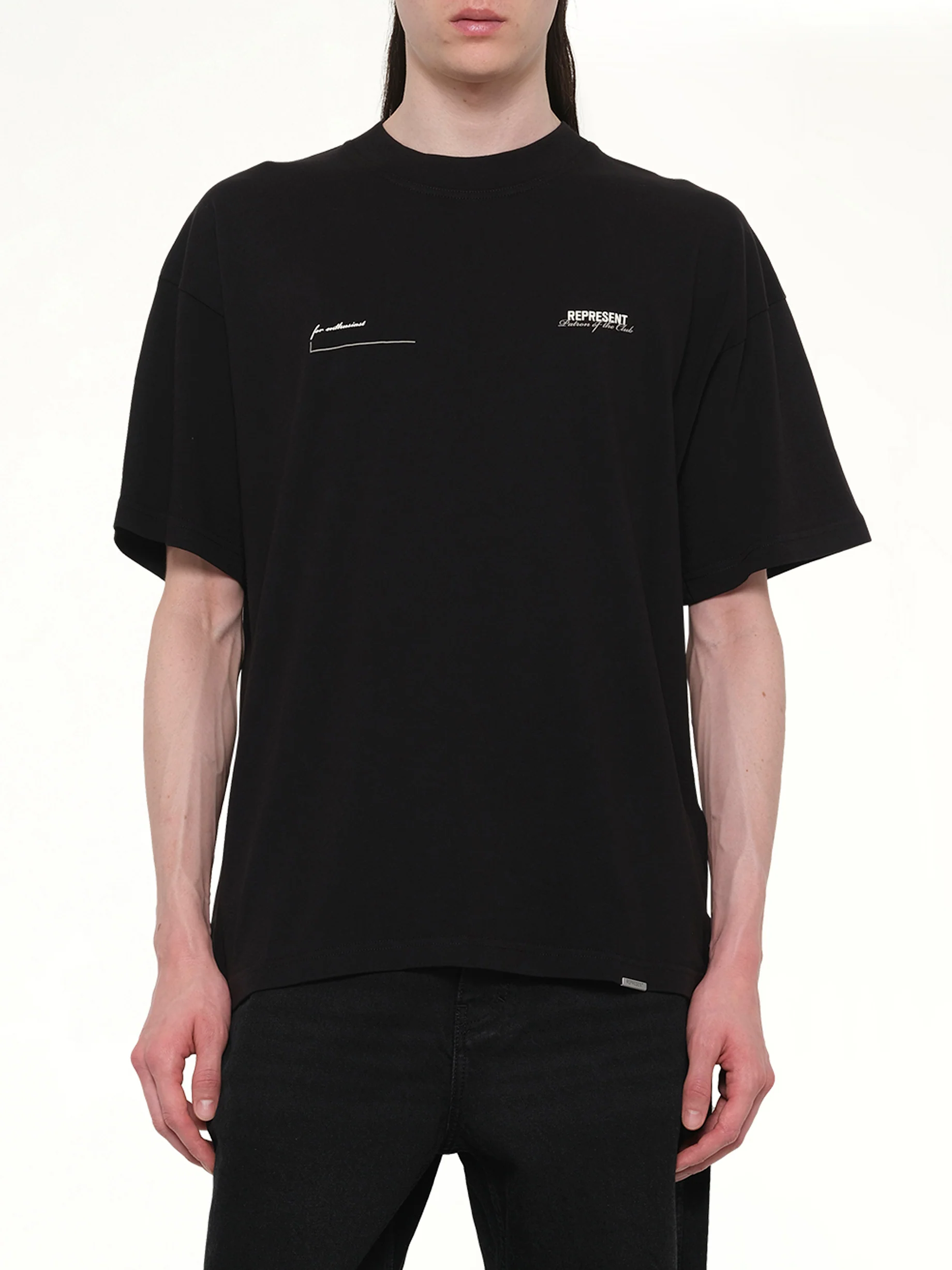 Patron of the Club T-Shirt in Black - Image 6