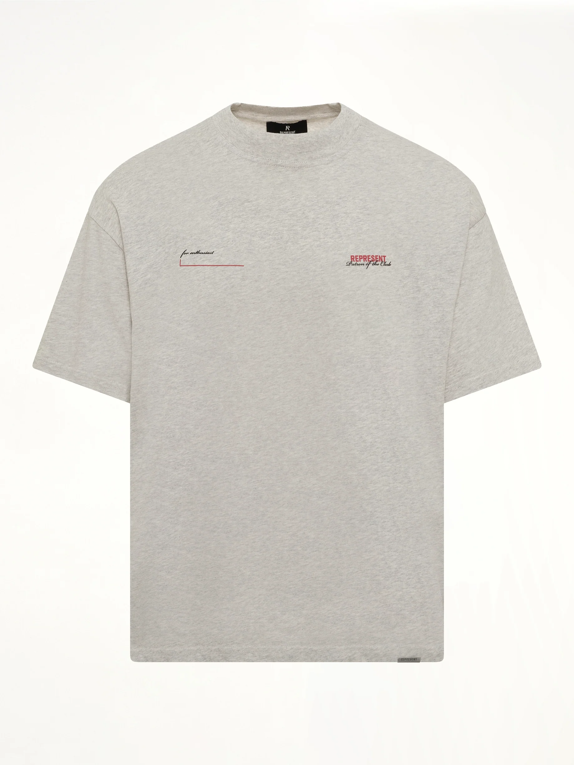 Patron of The Club T-Shirt in Cream Marl - Image 2
