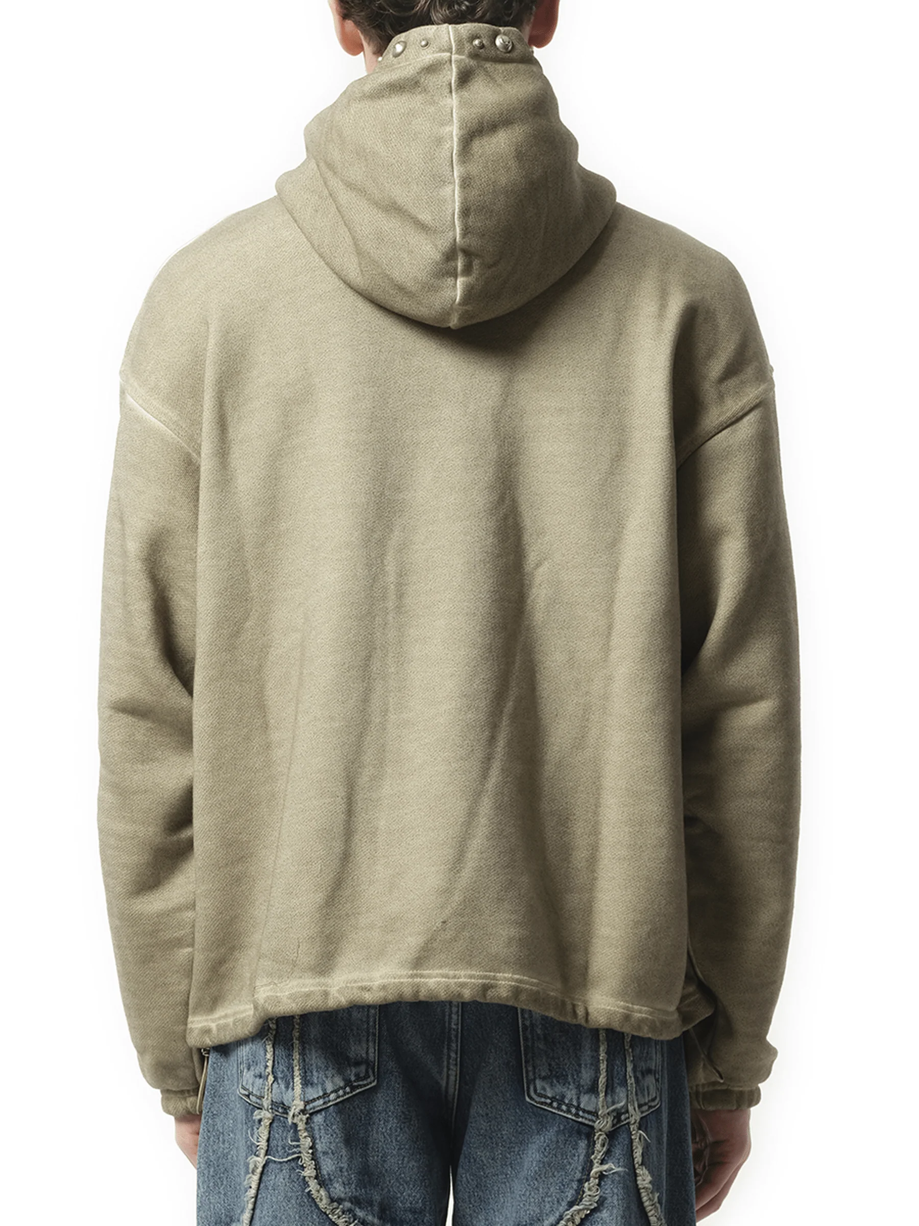 Peace Stud Hoodie in Beige - Image 6