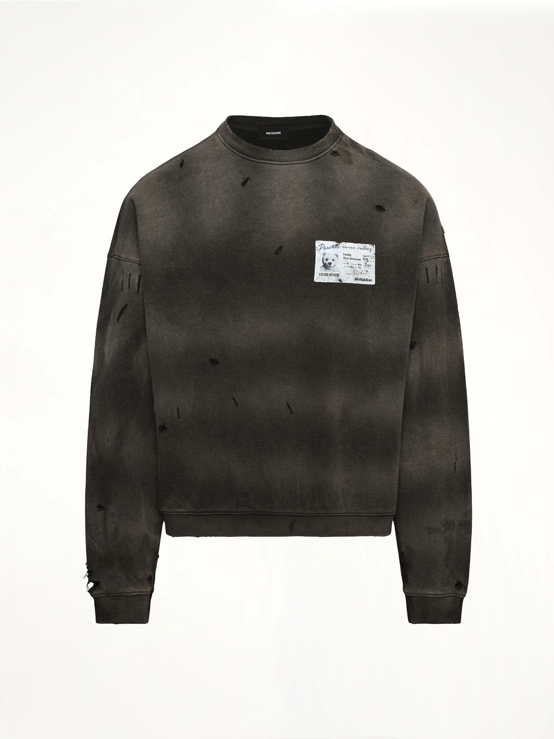 Peaches Print Sweatshirt in Charcoal - Image 2