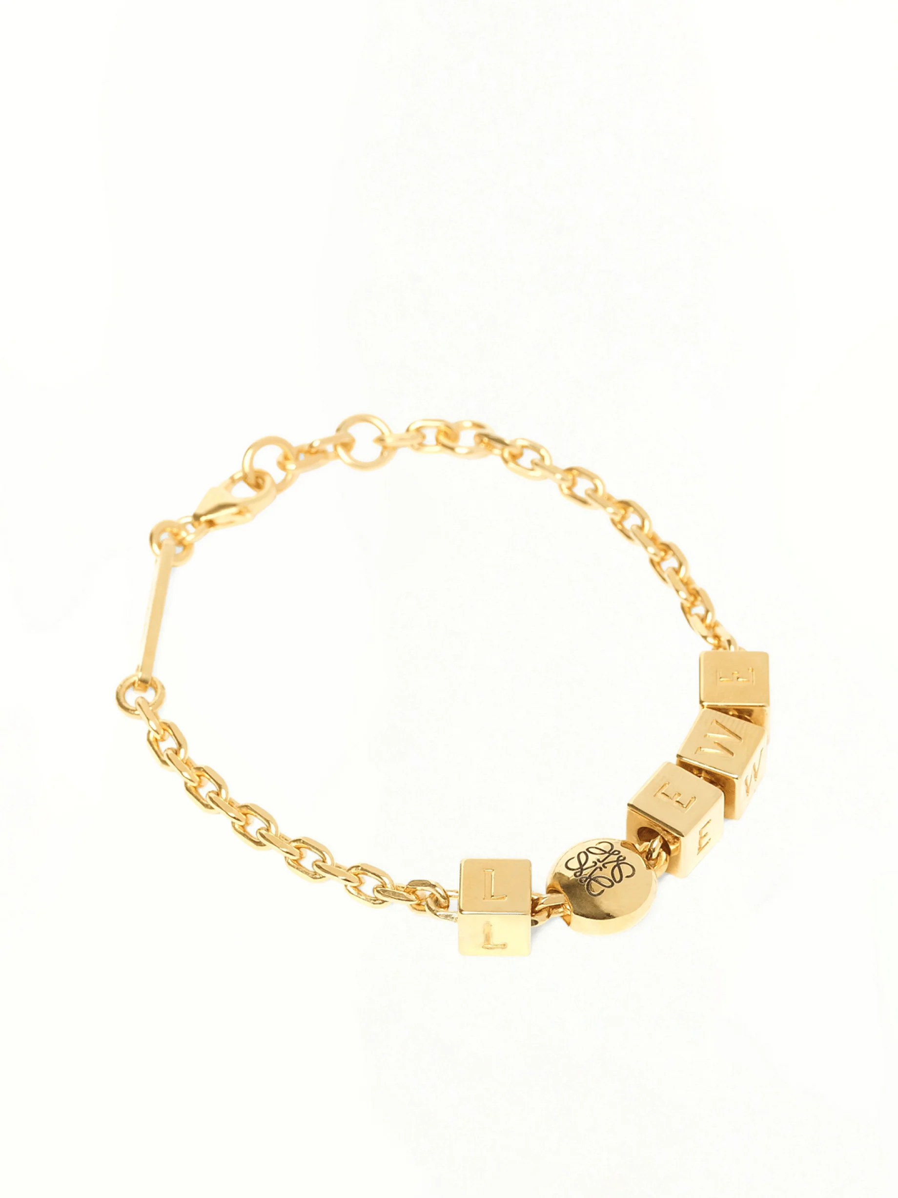 Pebble Cube Bracelet in Gold - Image 2