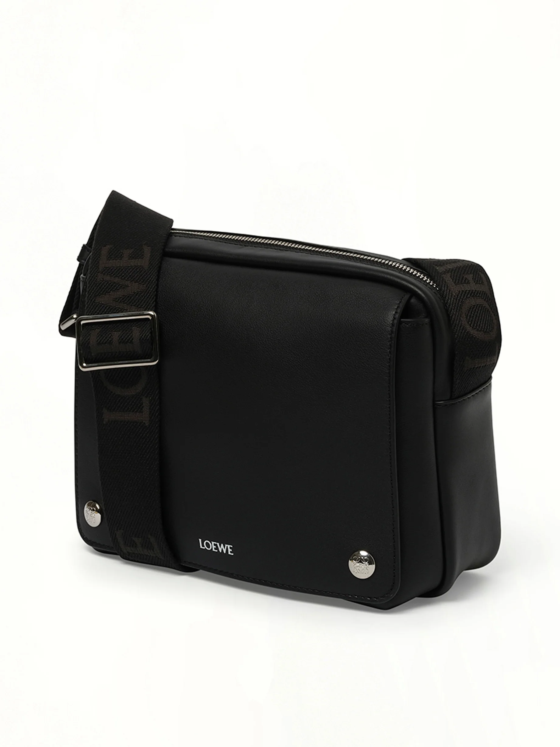 Pebble Messenger Medium in Black - Image 2