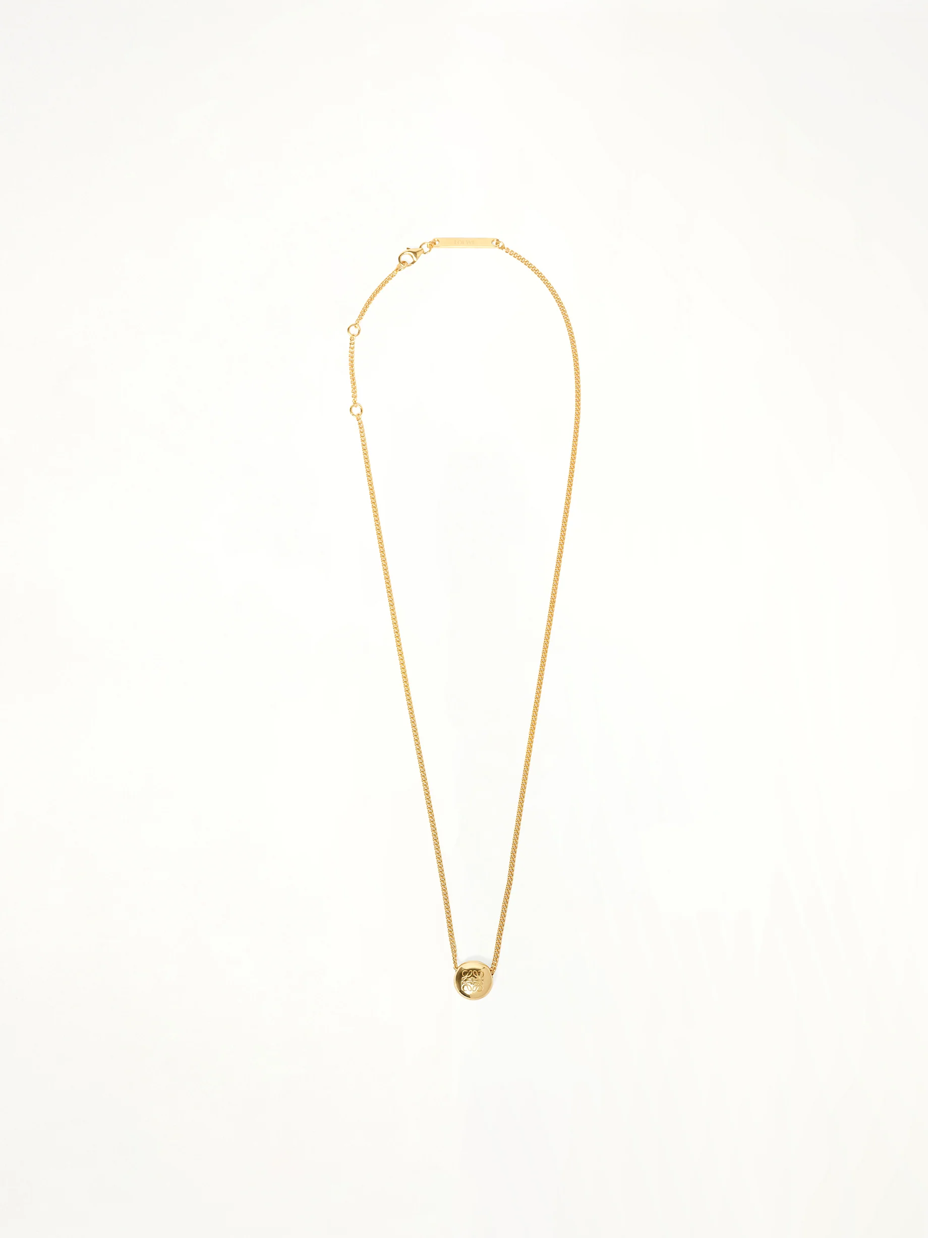Pebble Pendant Necklace in Gold