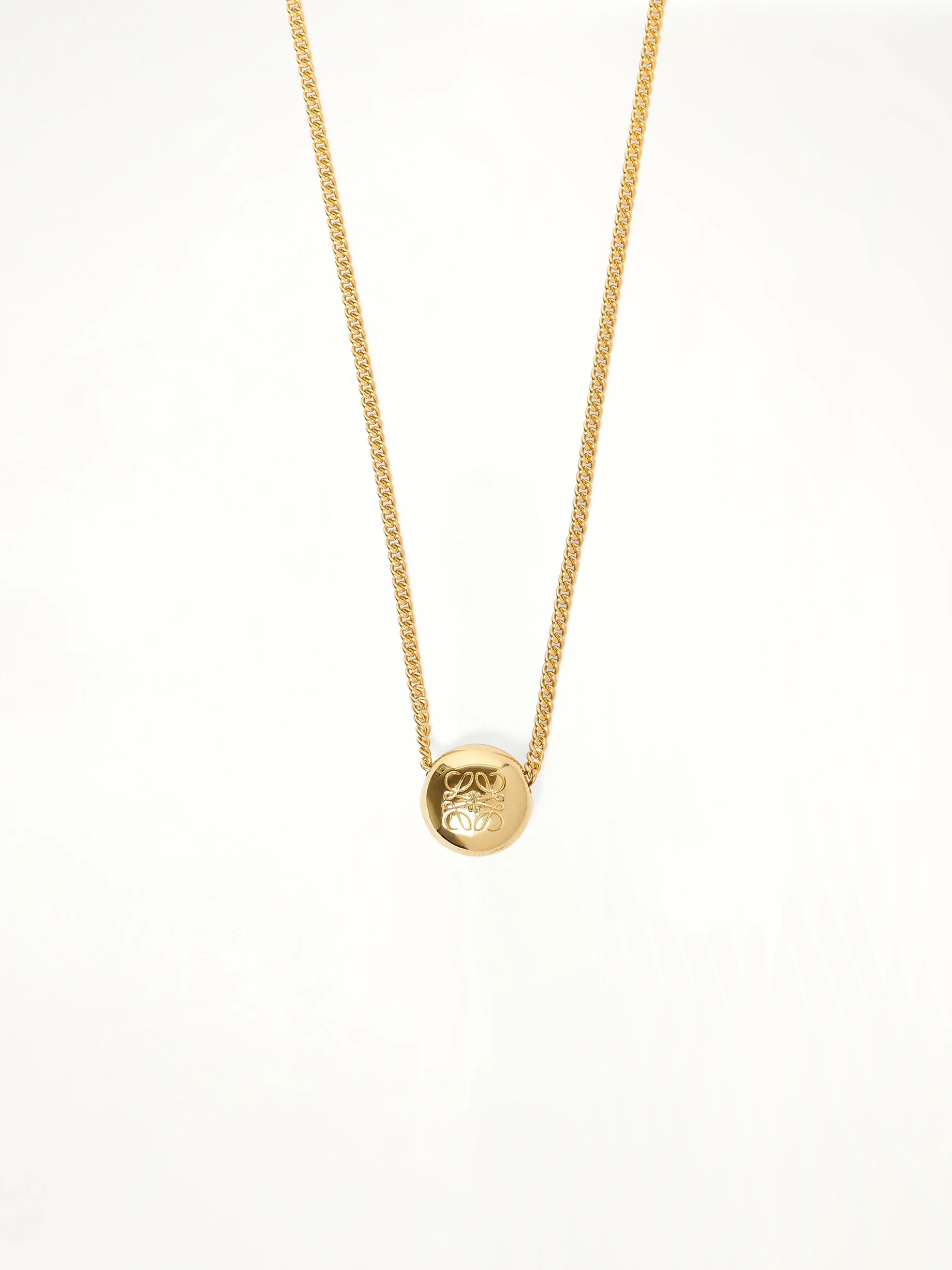 Pebble Pendant Necklace in Gold - Image 2