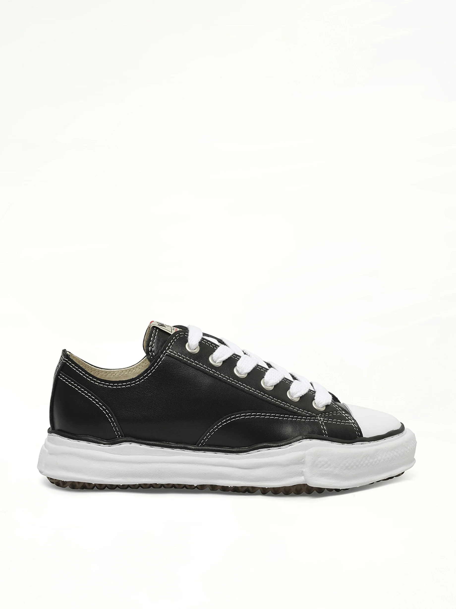 Peterson OG Leather Low Sneaker in Black/White