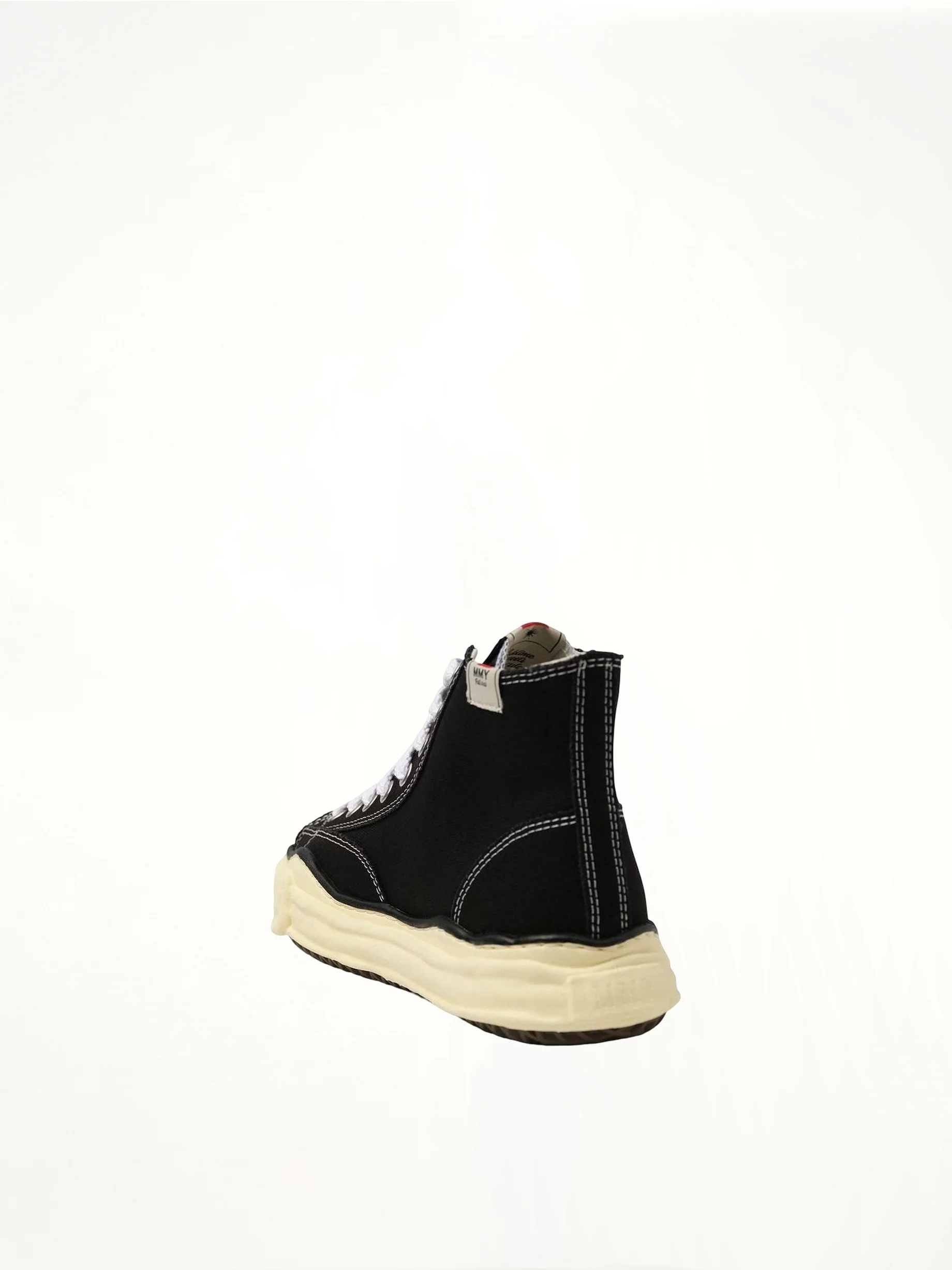 PETERSON OG Vintage High Top Sneaker in Black/White - Image 3