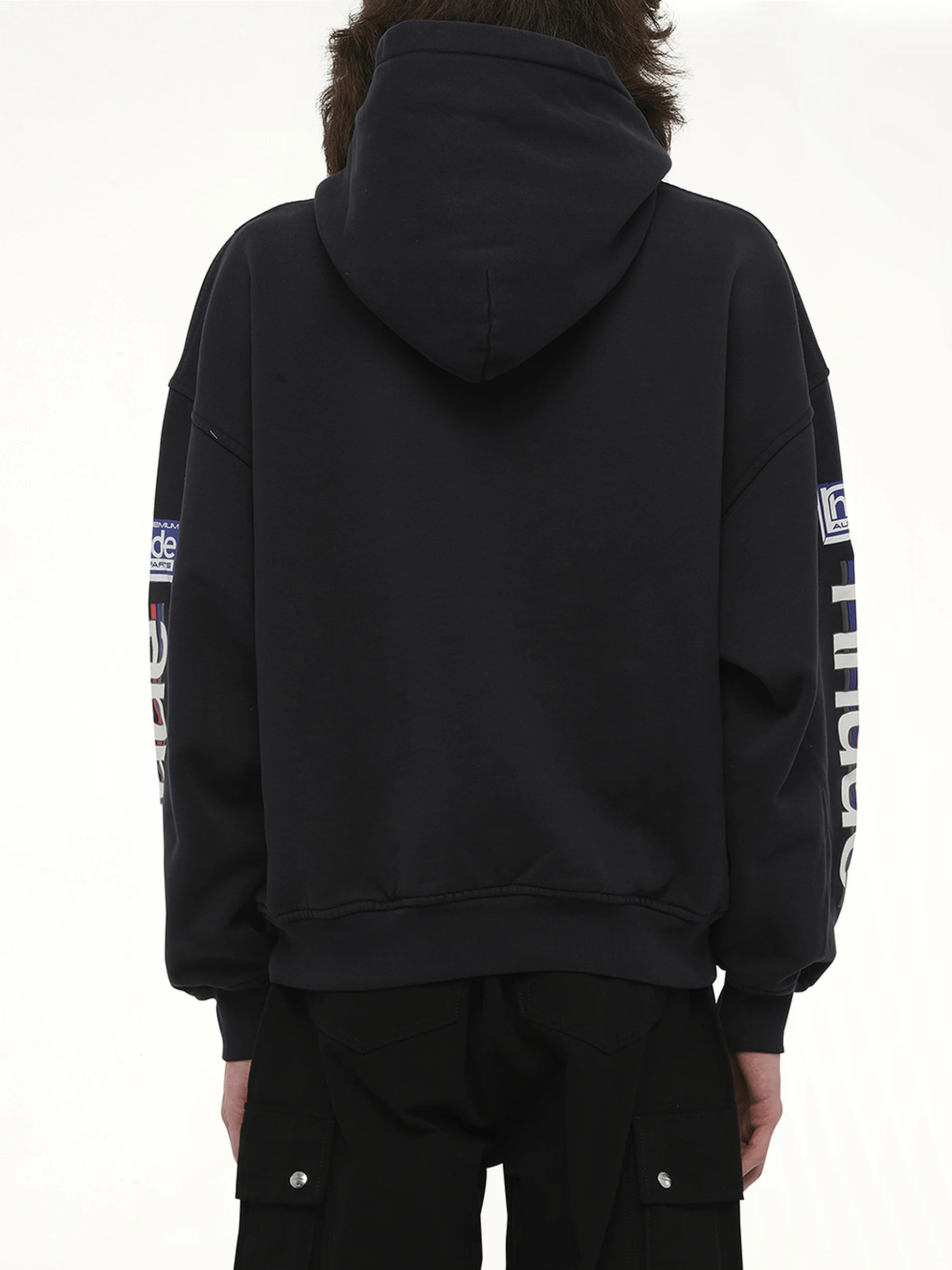 Petrol Patch Hoodie in Vintage Black - Image 6