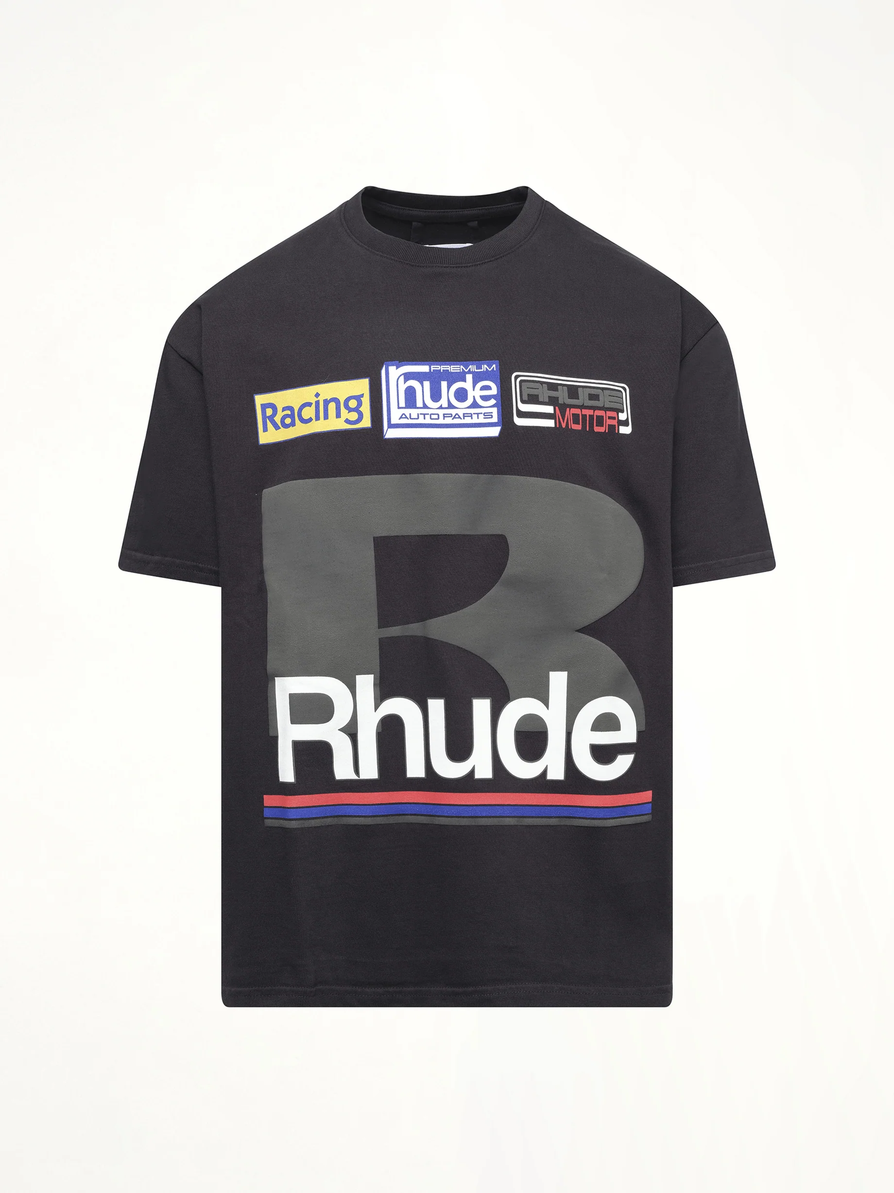 Petrol Patch T-Shirt in Vintage Black - Image 2