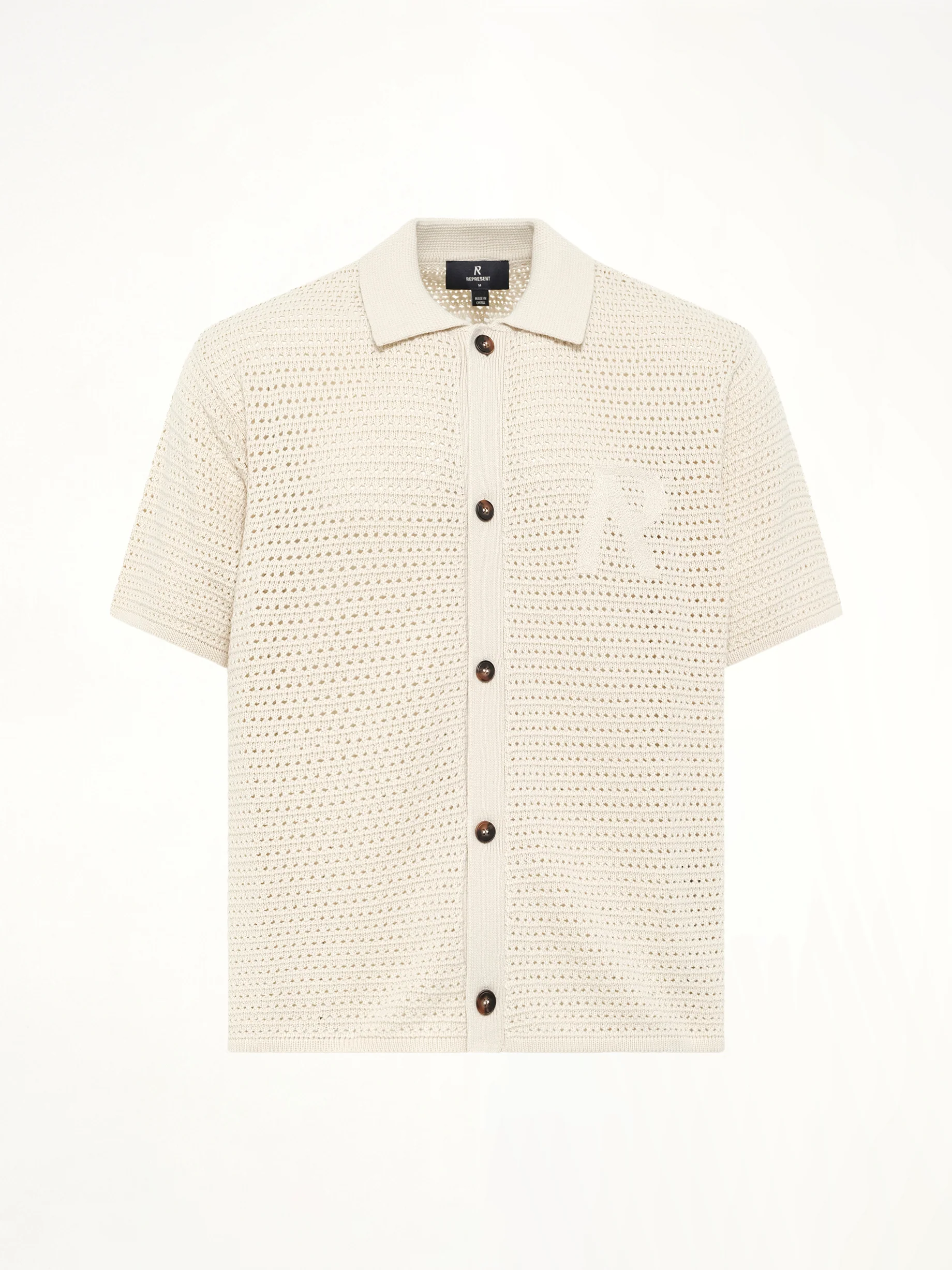 Pico Knit Shirt in Ecru - Image 2