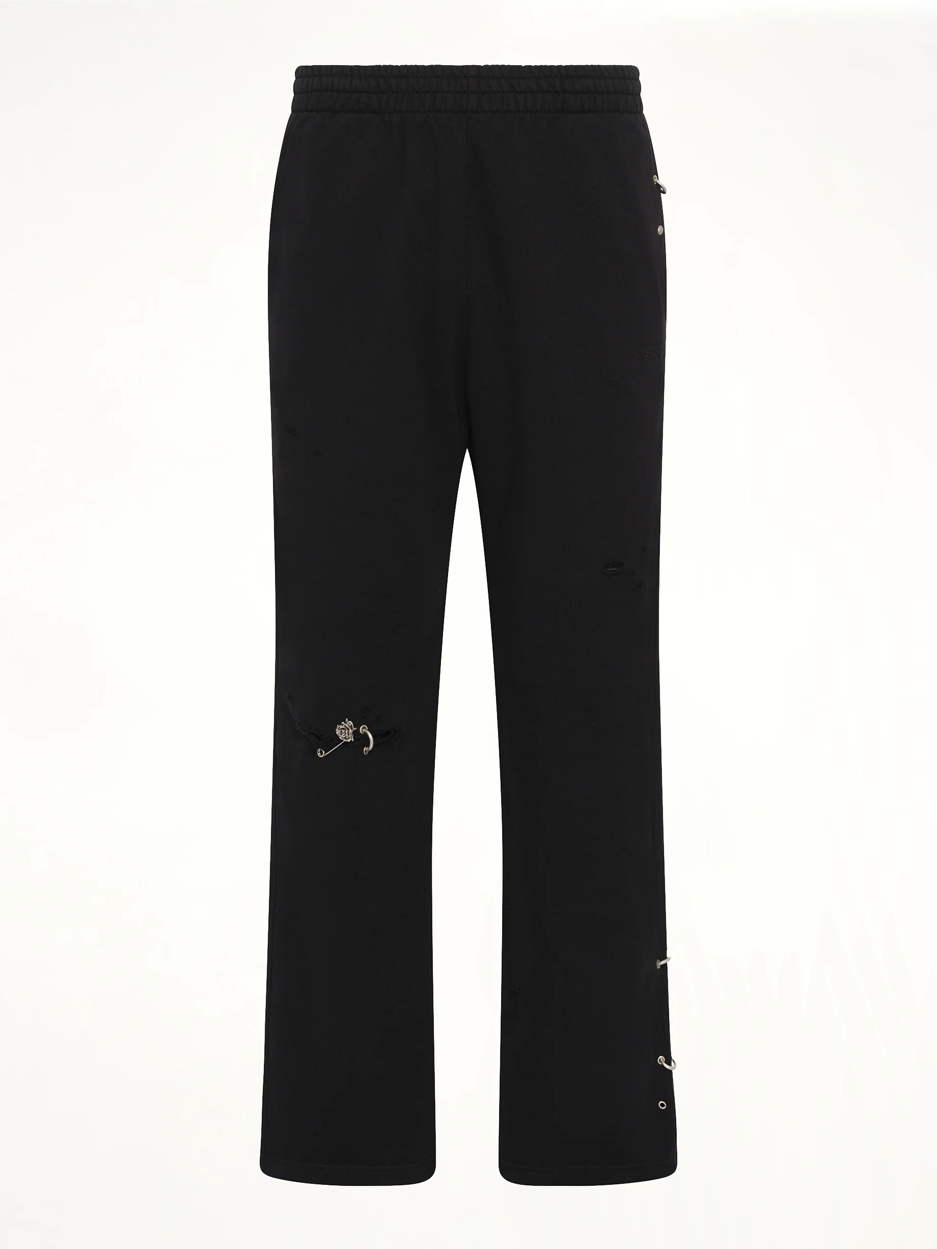 Piercing Detail Sweatpants in Black - Image 2