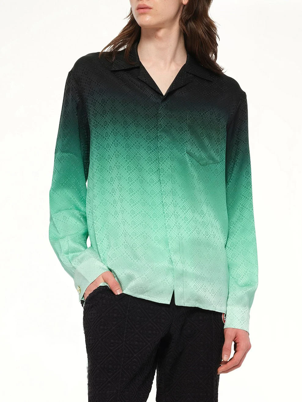 Ping Pong Gradient Shirt in Green - Image 6