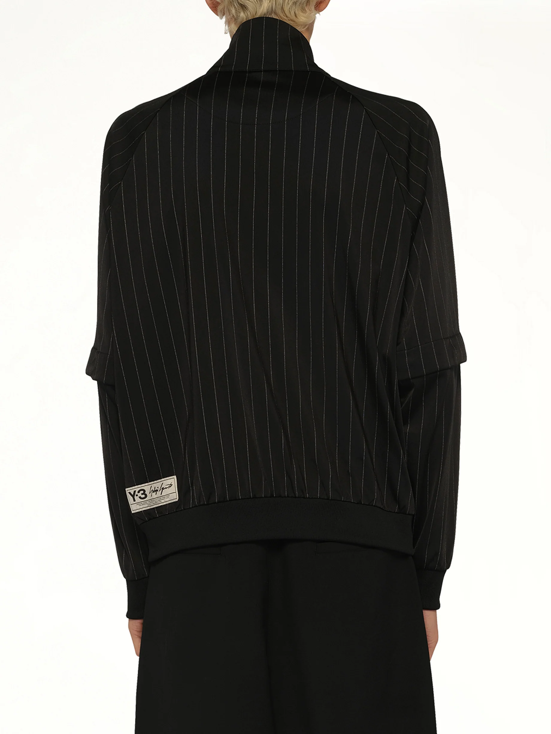 Pinstripe Track Top in Black - Image 5