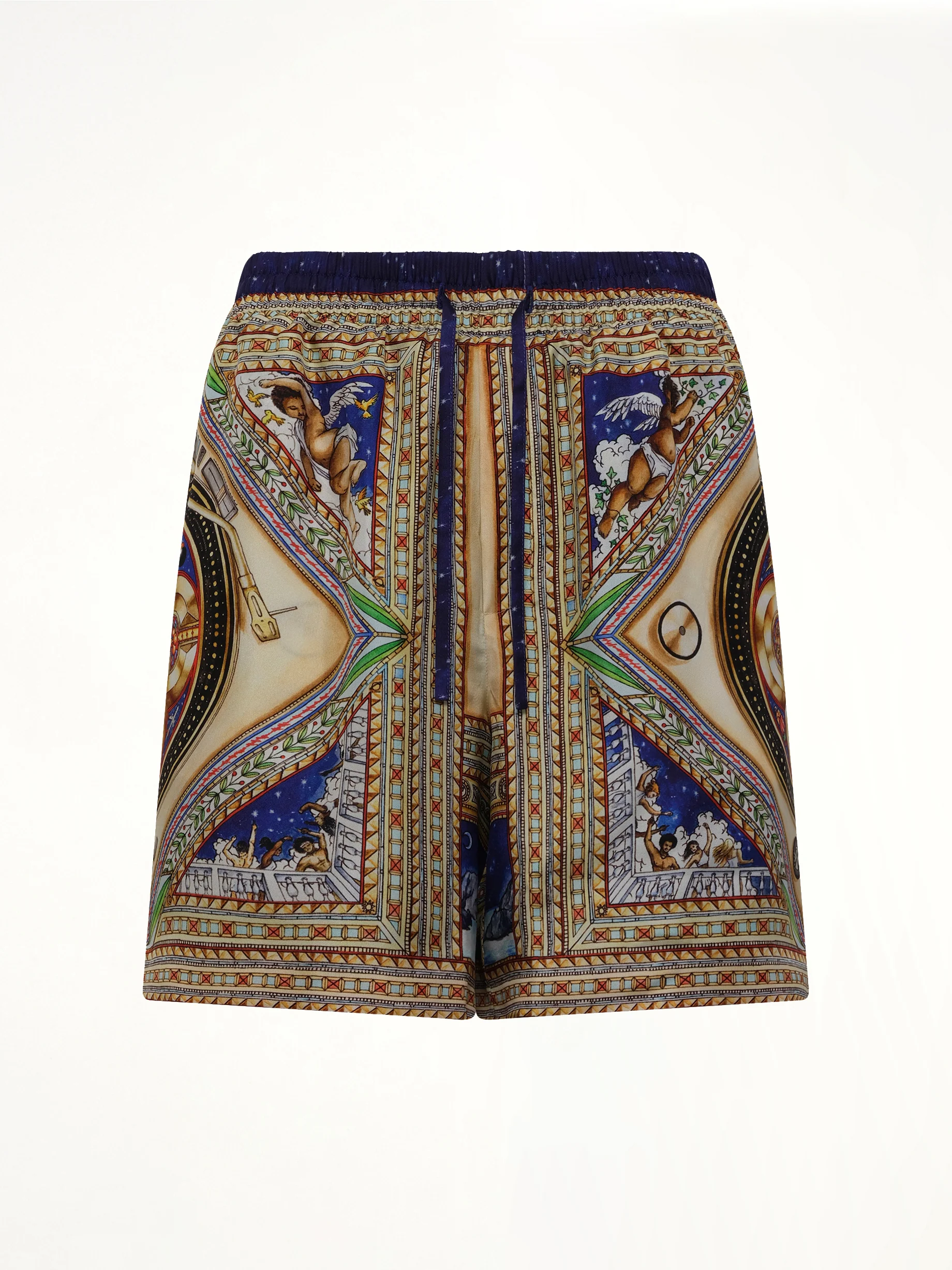 Plafond Orne De Musique Silk Shorts in Multicolour - Image 2