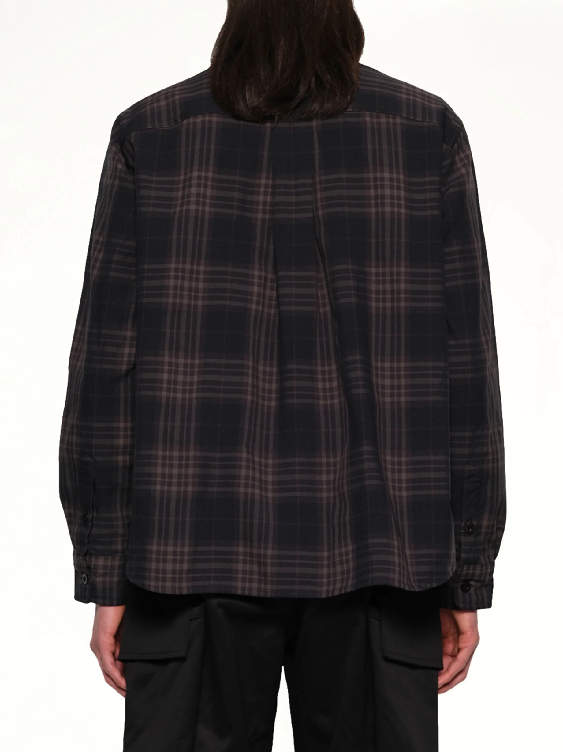 Plaid Shirt in Black - Image 5