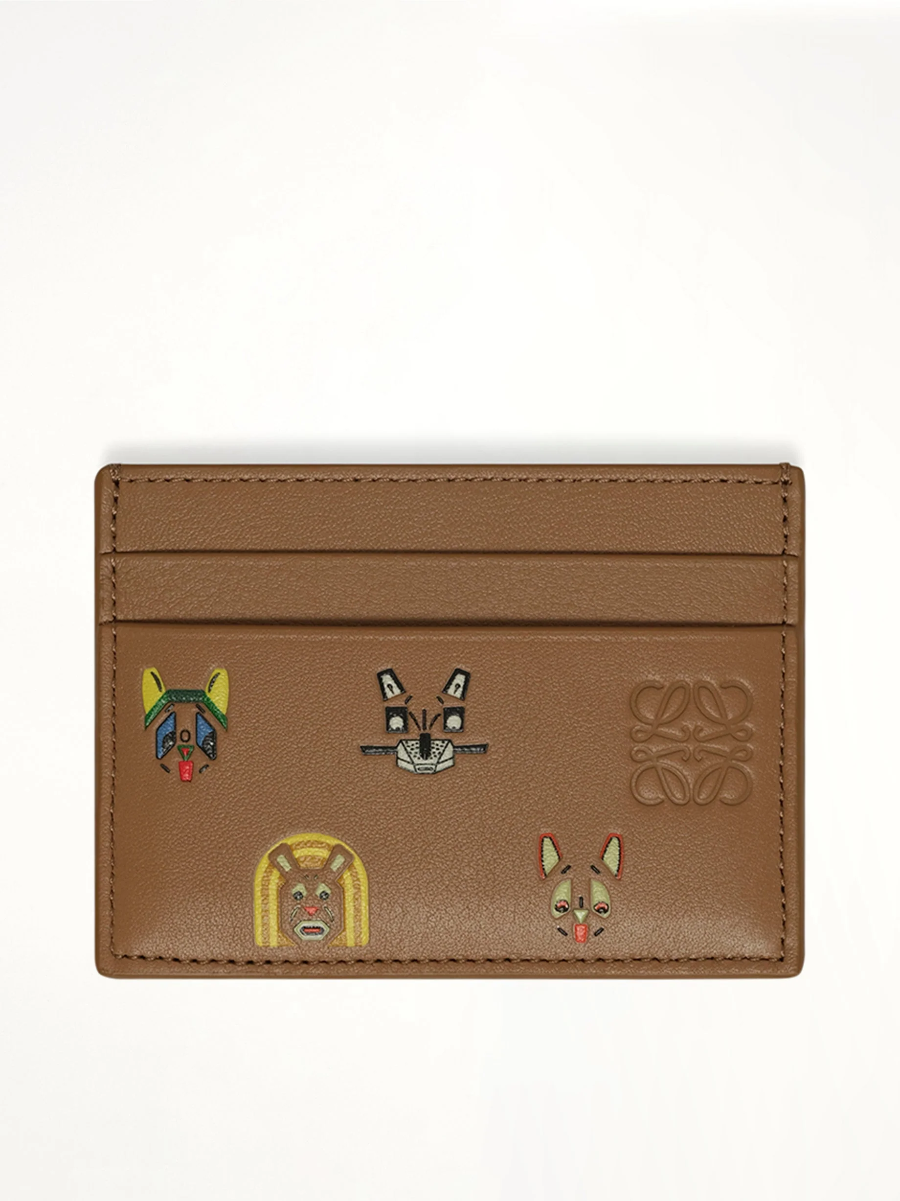 Plain Cardholders Cats in Mocha