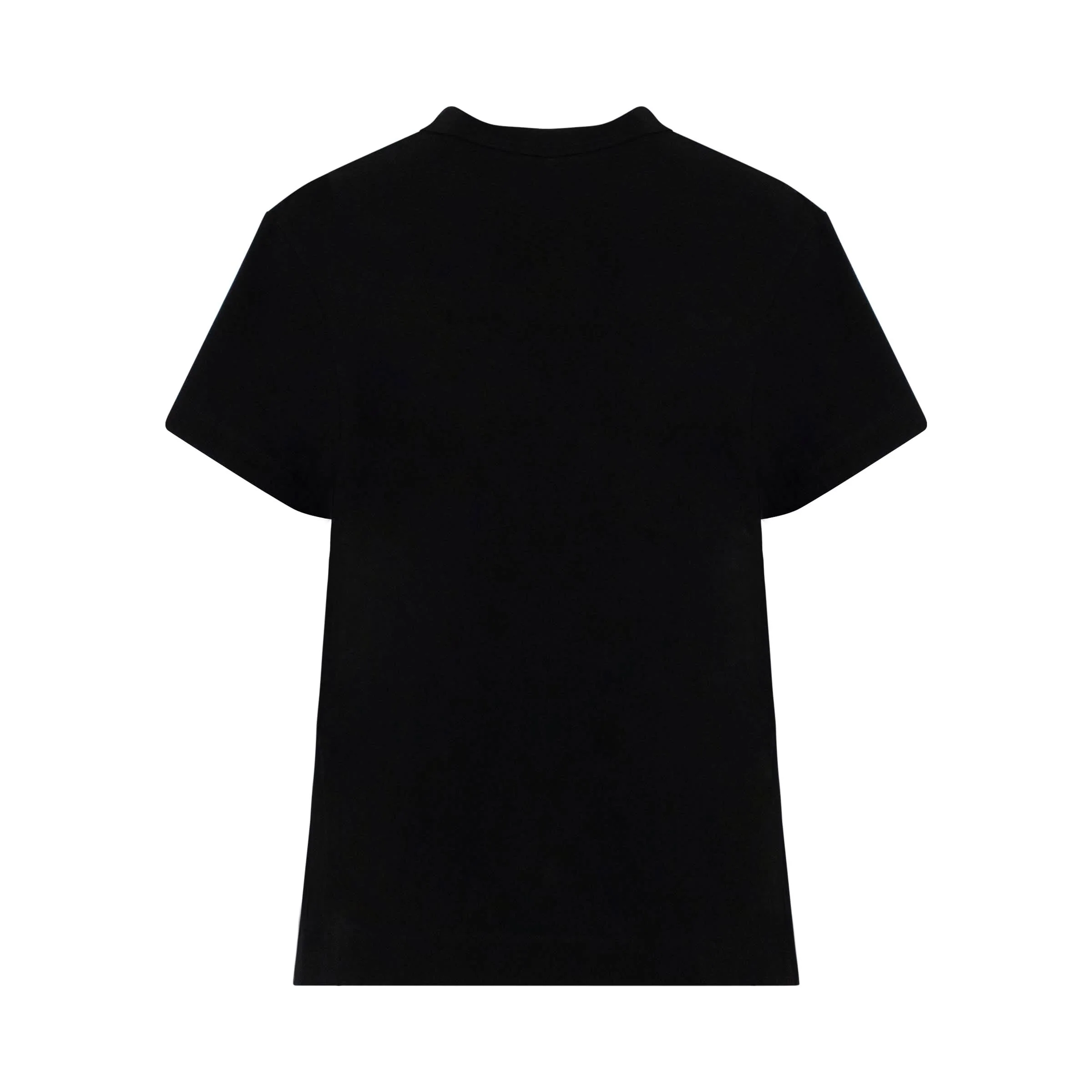 Classic Pleated Side T-Shirt in Black - Image 4
