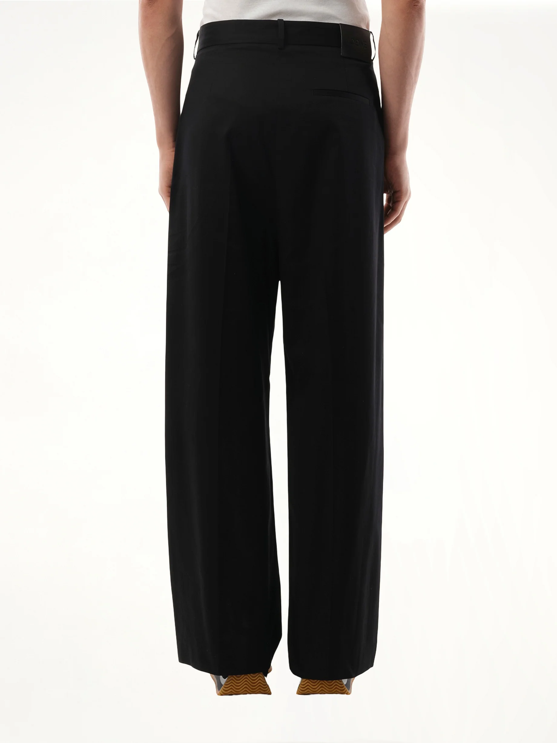 Pleated Trouser in Black - Image 6