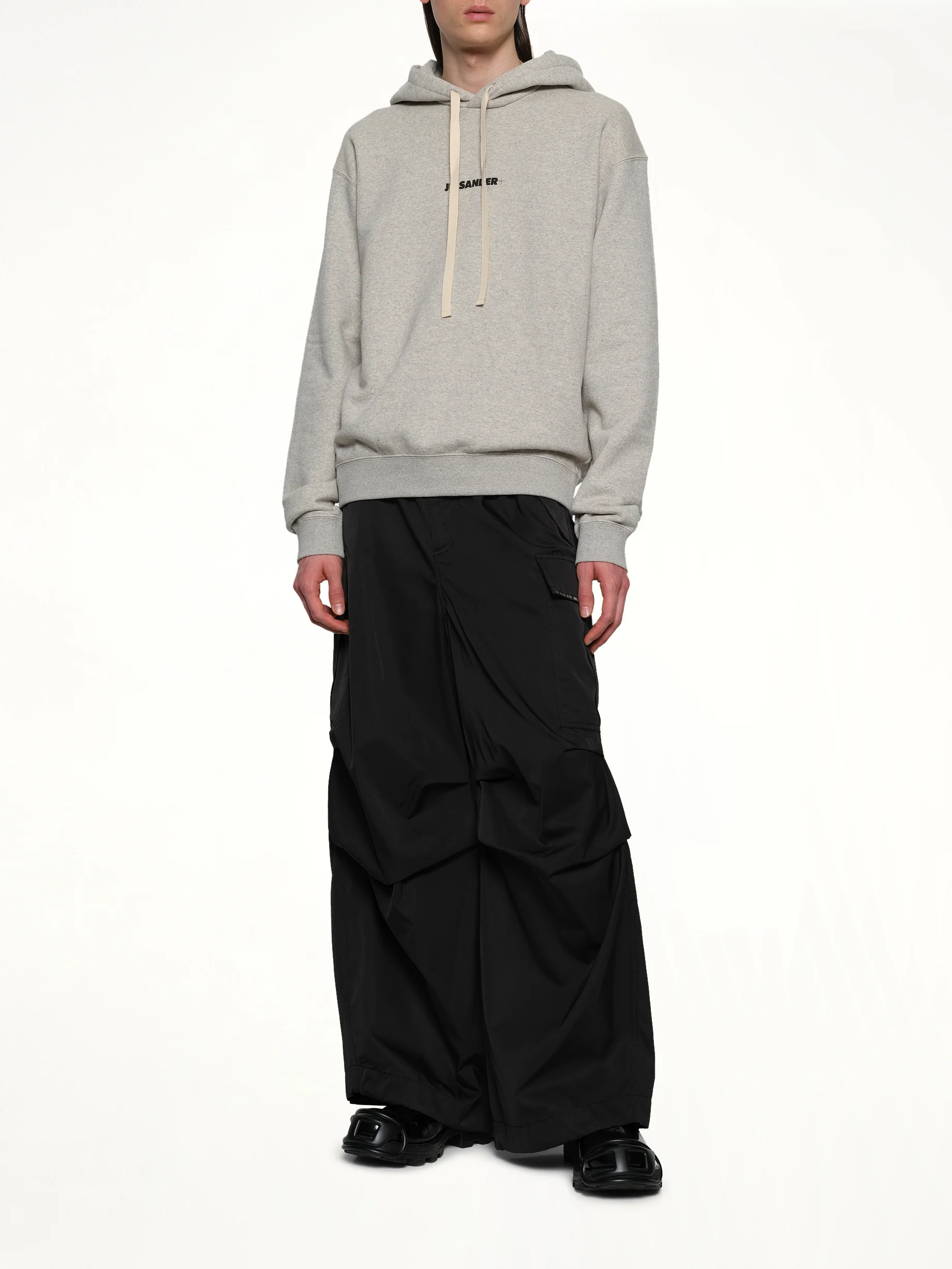 Plus Compact Terry Hoodie in Powder Green - Image 4