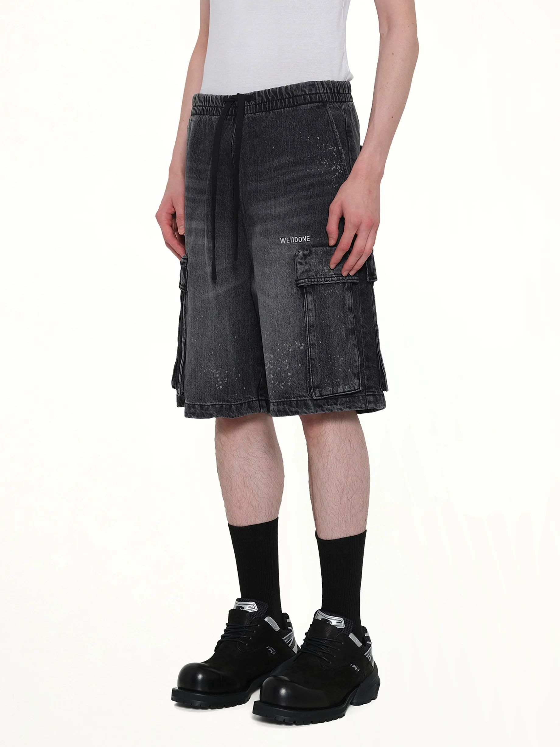 Pocket Shorts in Black - Image 3