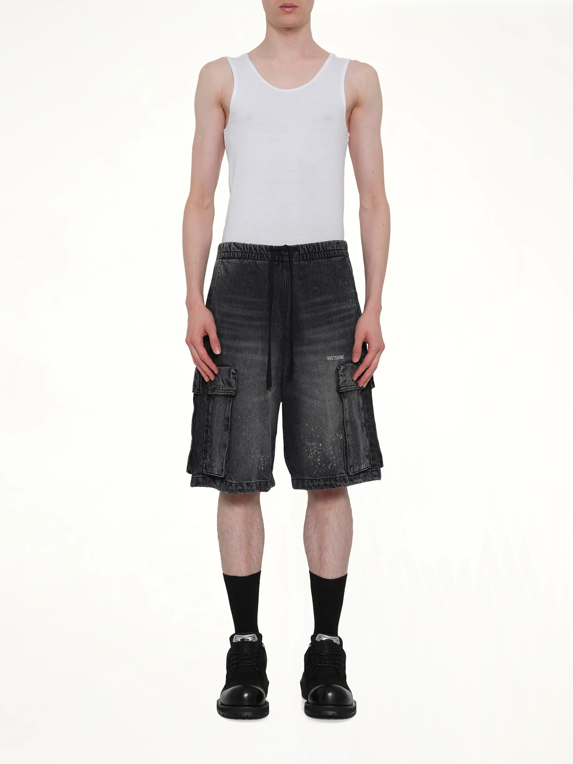 Pocket Shorts in Black - Image 7
