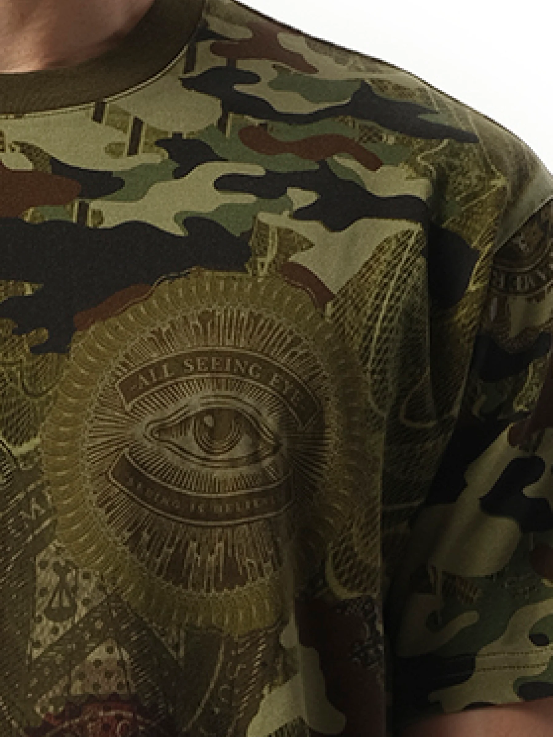 Podium Dollar T-Shirt in Khaki - Image 2