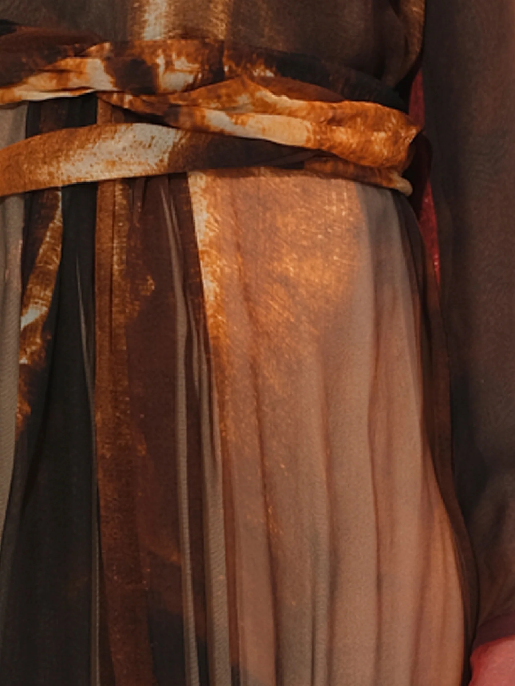 Podium Fire Print Dress - Image 3