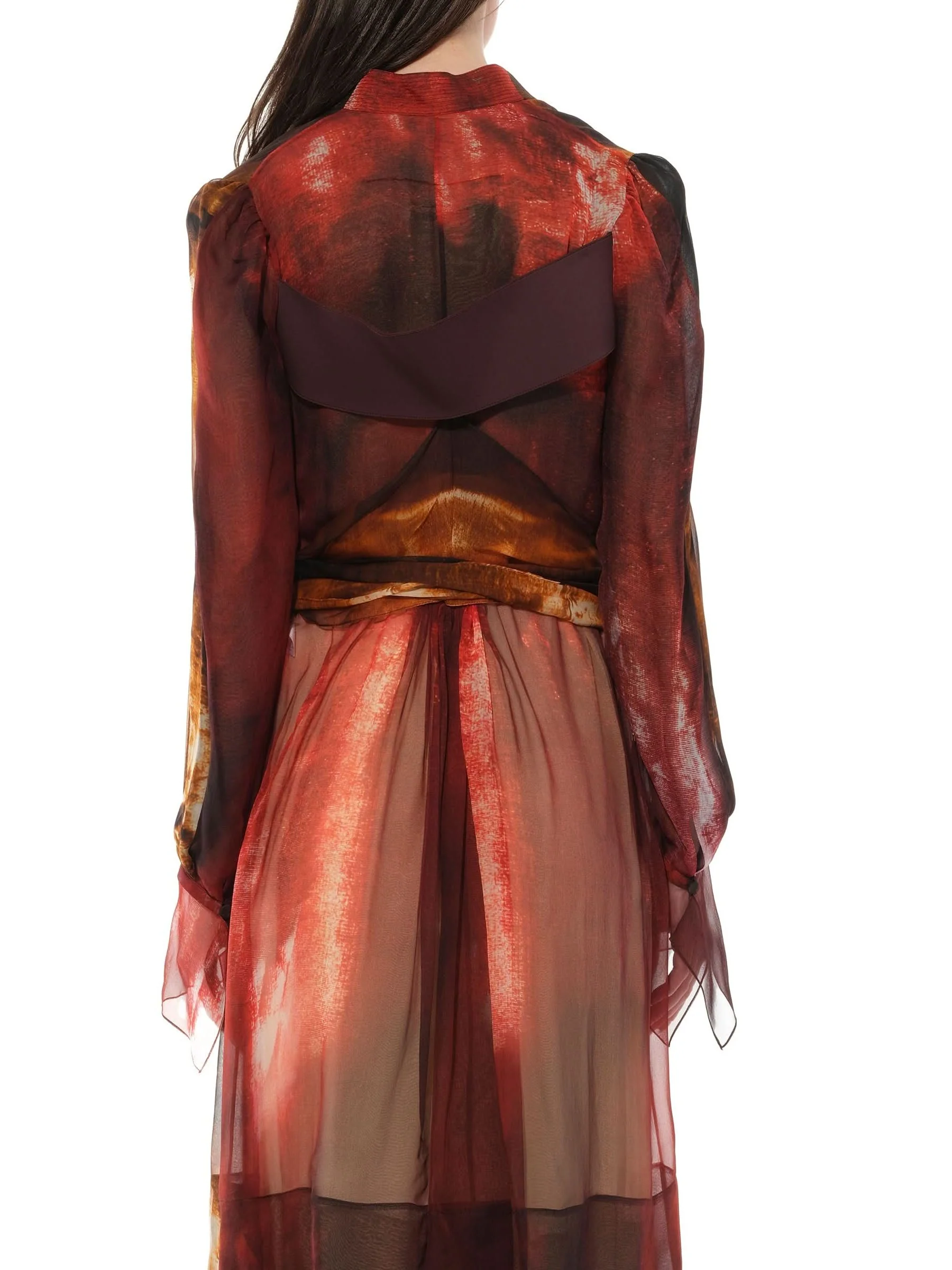 Podium Fire Print Dress - Image 6