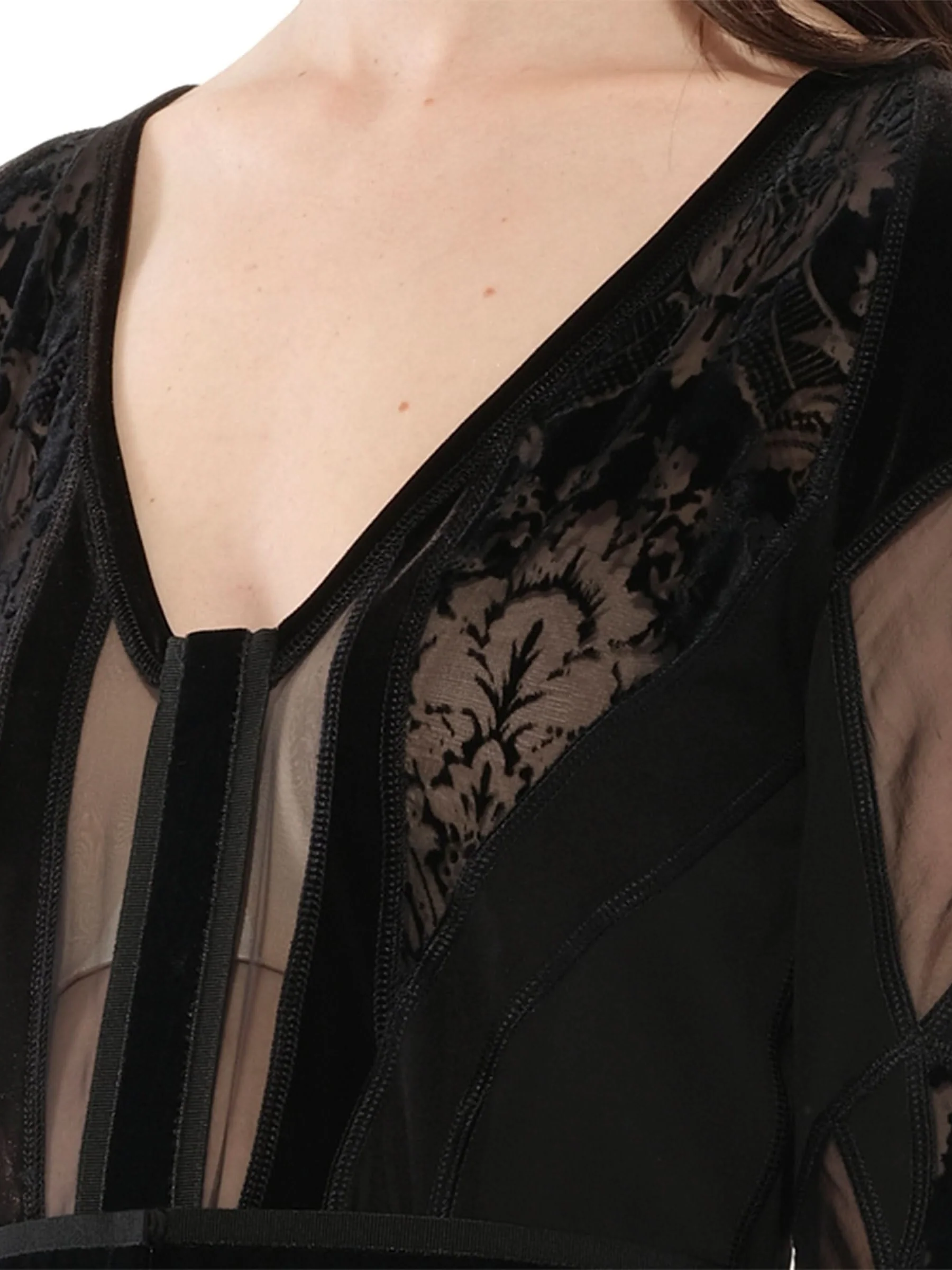Podium Long Dress in Black - Image 2
